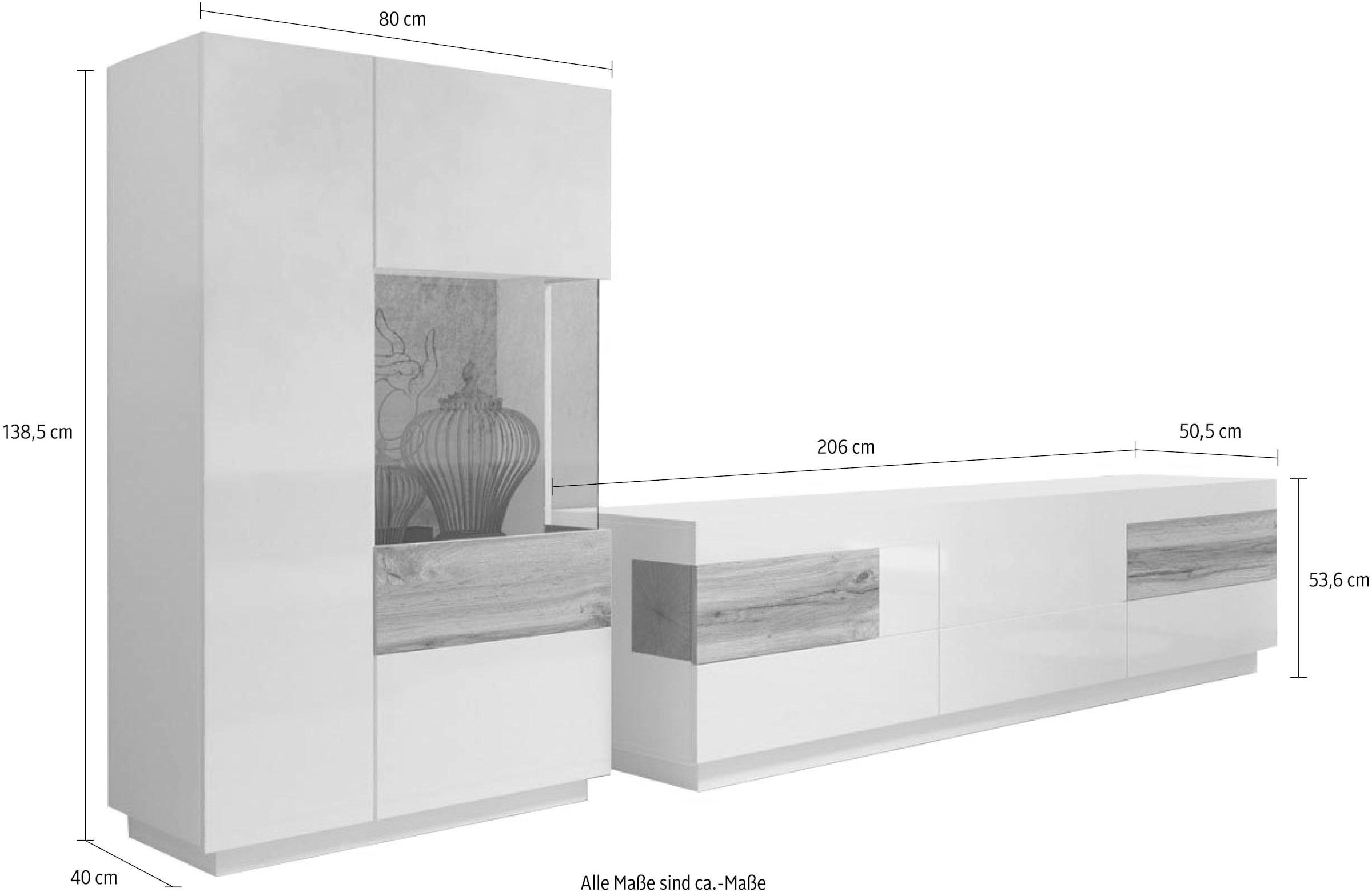 St.), OTTO bestellen »Silke«, (2-tlg.) bei Wohnwand (Set, Helvetia online 2