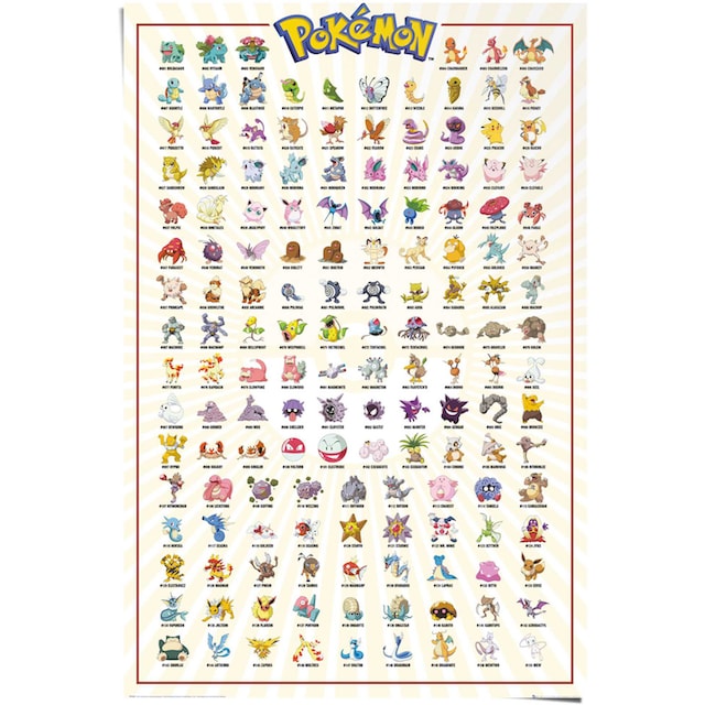 Reinders! Poster »Pokemon«, Comic, (1 St.) kaufen online bei OTTO