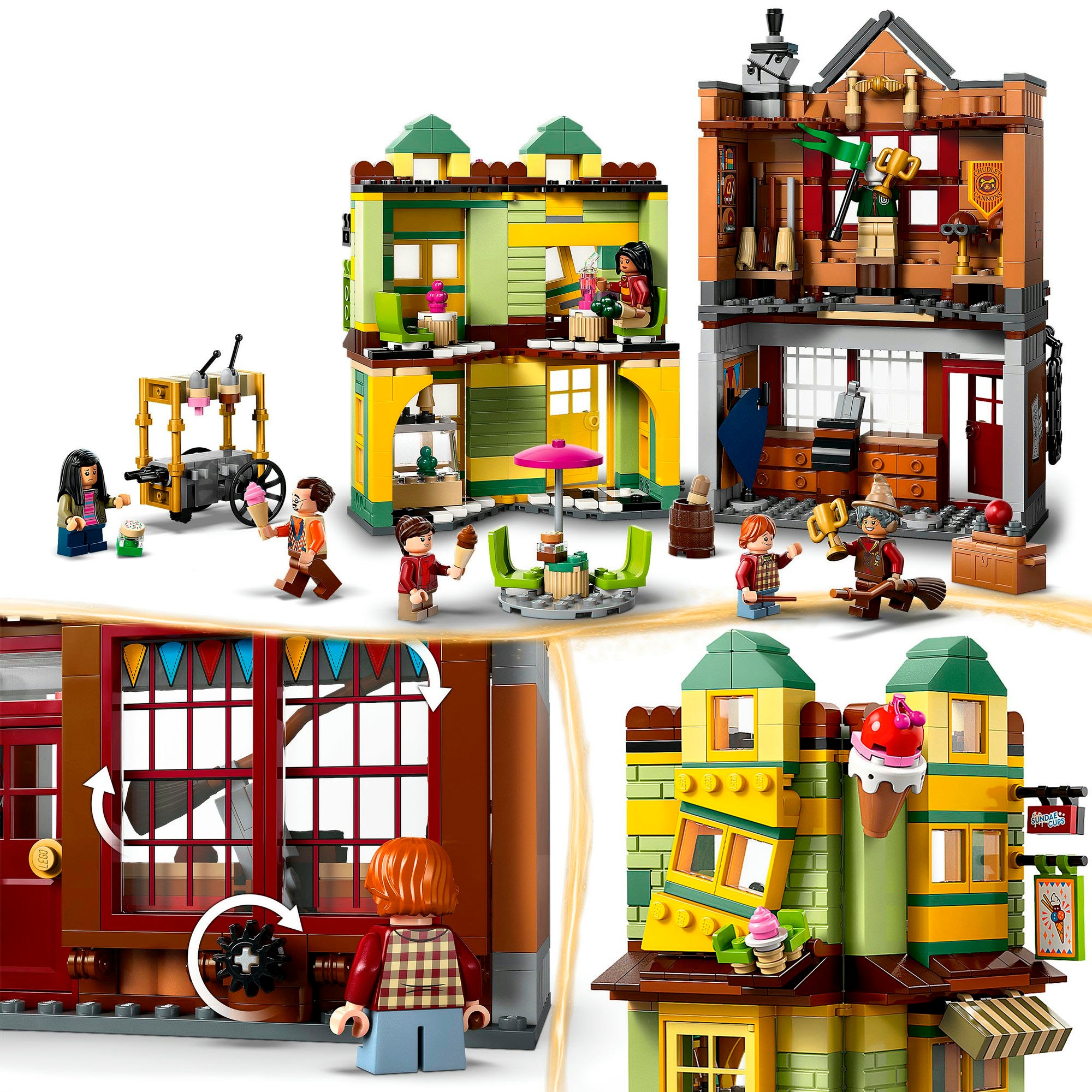LEGO® Konstruktionsspielsteine »Qualität für Quidditch & Fortescues Eissalon (76452)«, (795 St.), LEGO Harry Potter™; Made in Europe