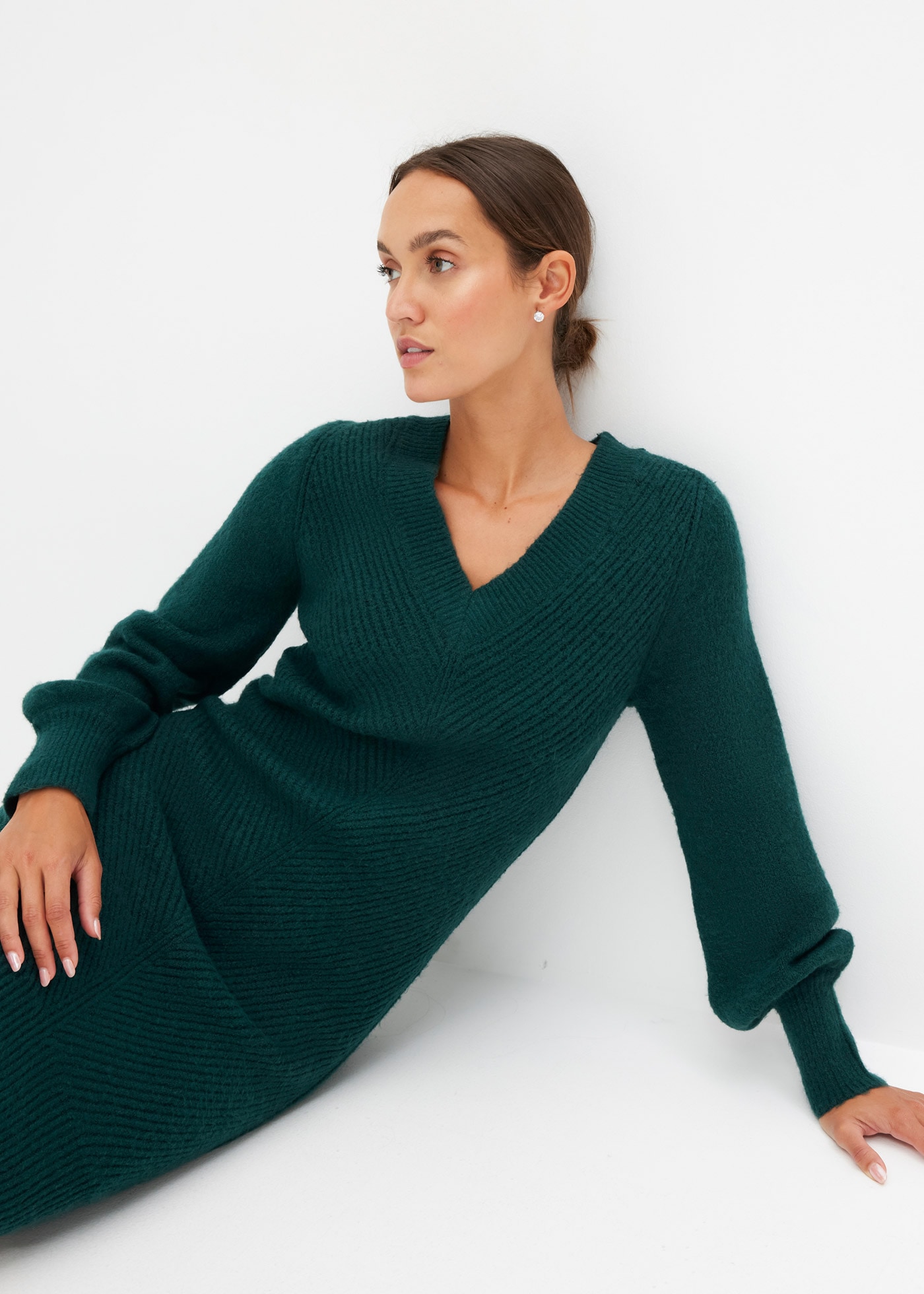 bonprix Strickkleid »Strickkleid« für besondere Anlässe, elastisches Material, Loose Fit