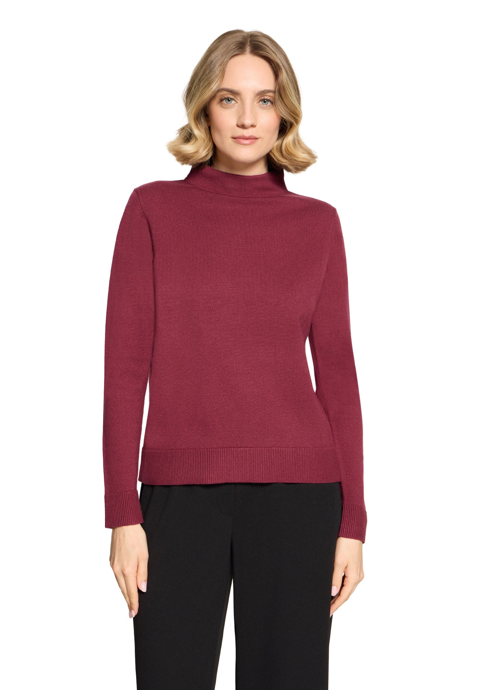 Betty Barclay Rundhalspullover »Basic-Strickpullover mit Stehkragen«