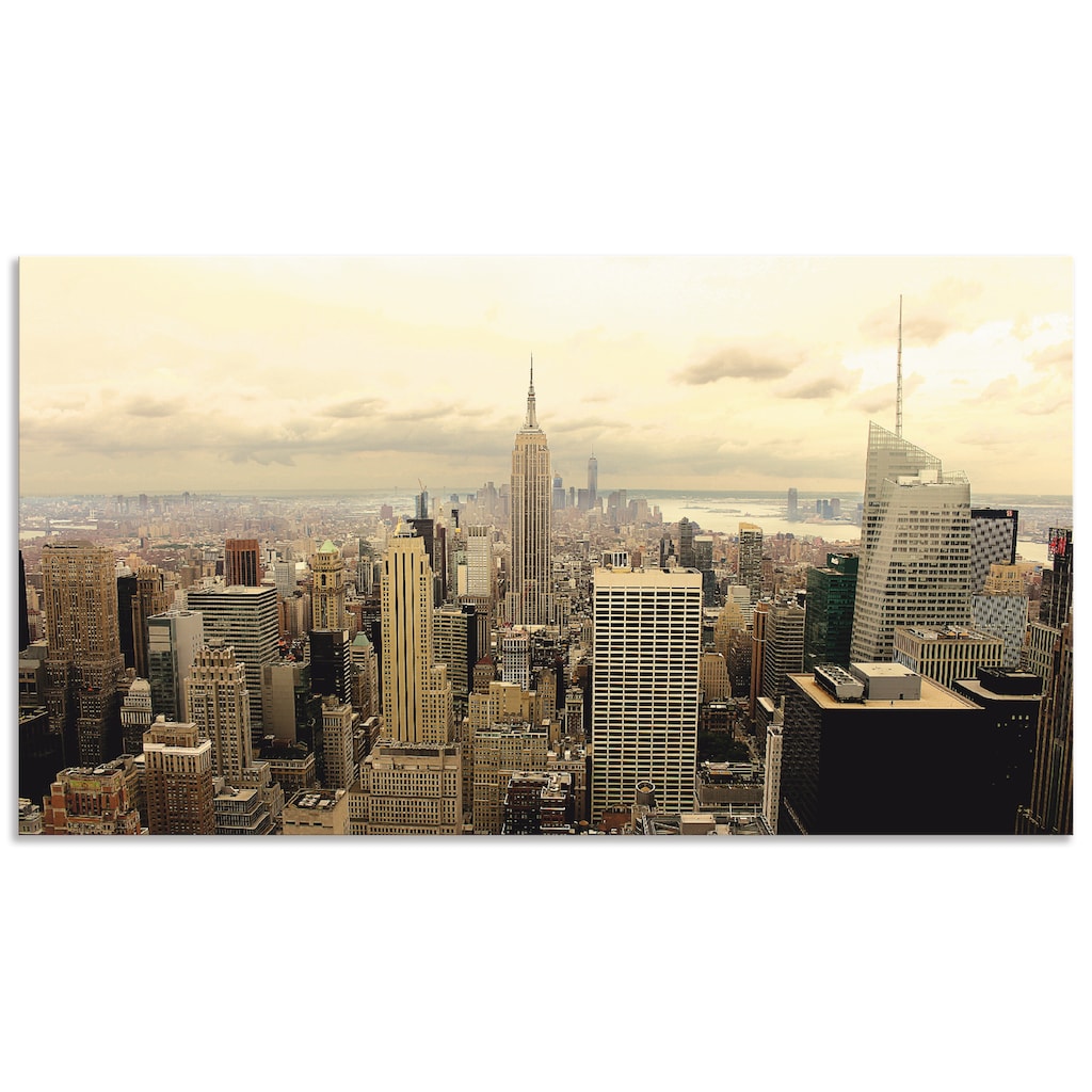 Artland Küchenrückwand »Skyline Manhattan - New York«, (1 tlg.)