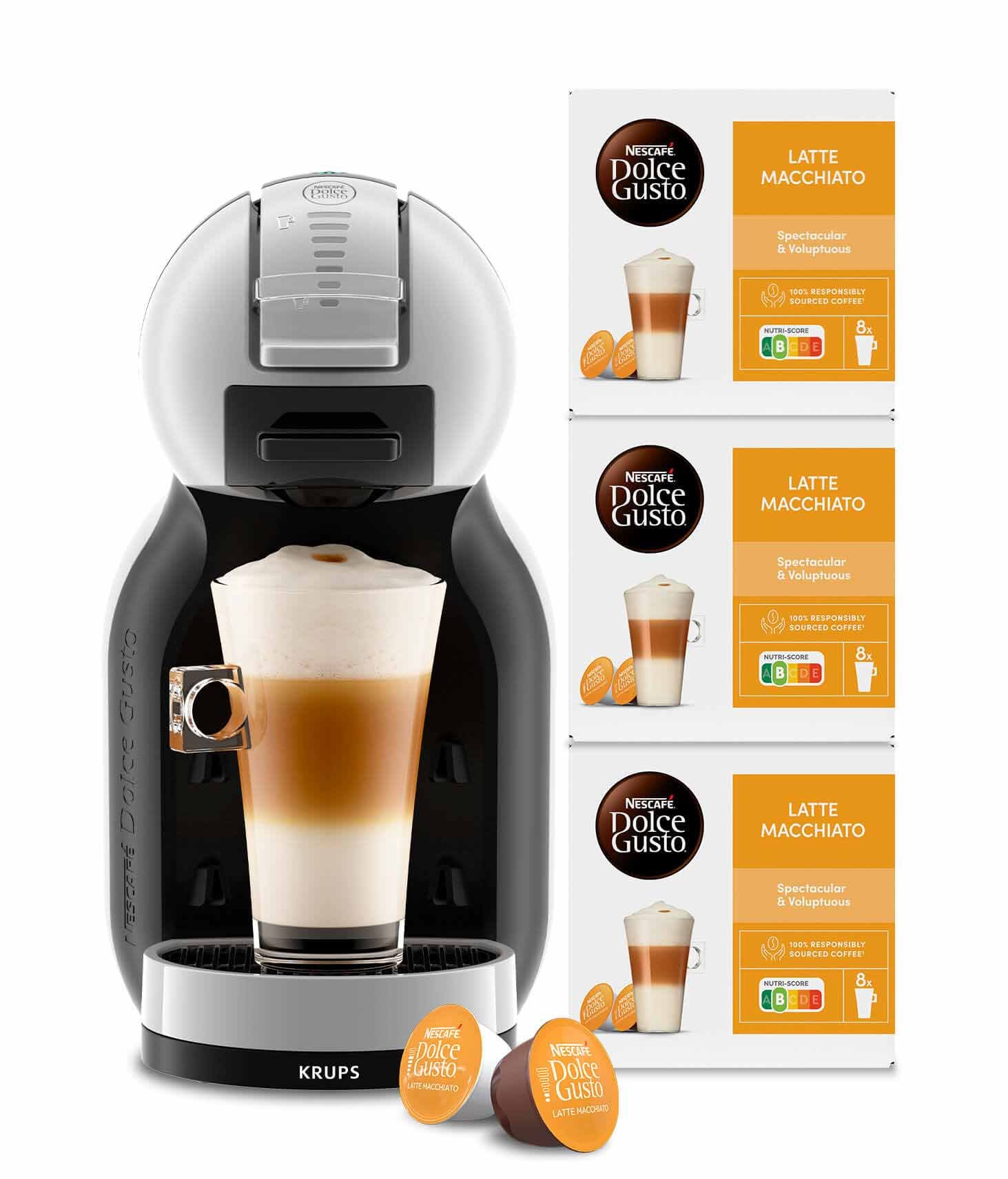 NESCAFÉ Dolce Gusto Kapselmaschine »KP123B Mini Me« 3 Pakete Nescafé Dolce Gusto Latte Macchiato
