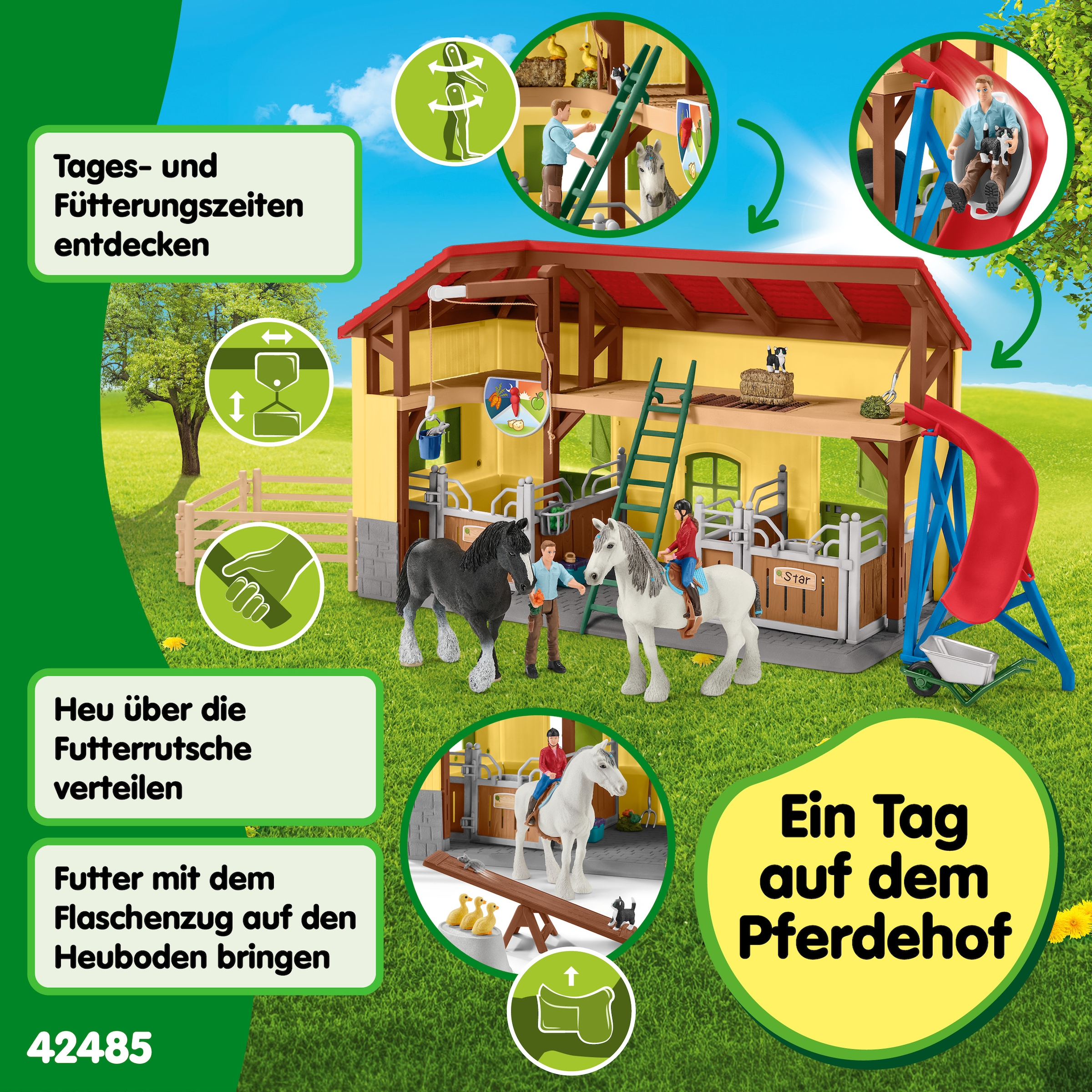 Schleich® Spielwelt »FARM WORLD, Pferdestall (42485)«