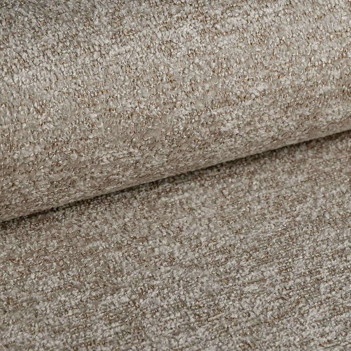 Places of Style Wohnlandschaft »XXL Sofa Oland, Struktur, Flachgewebe, Luxus-Microfaser, Boucle«, U-Form, 345 cm, Wellenunterfederung, Skandi-Design, Metallfüße