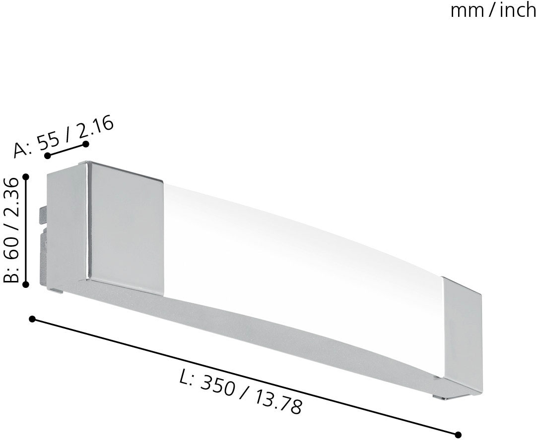 EGLO Spiegelleuchte »SIDERNO«, 1 flammig, Leuchtmittel LED-Board | LED fest integriert