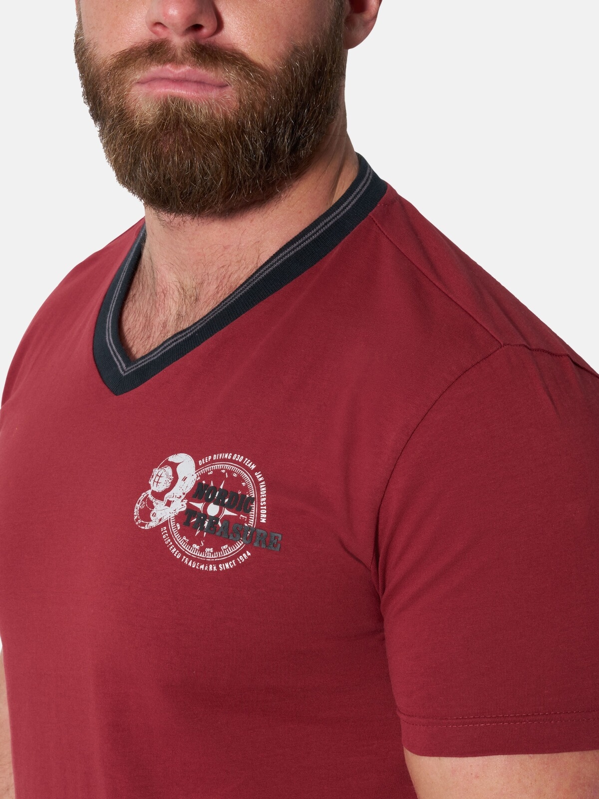 Jan Vanderstorm V-Shirt »3er Pack T-Shirt STIGLUND«
