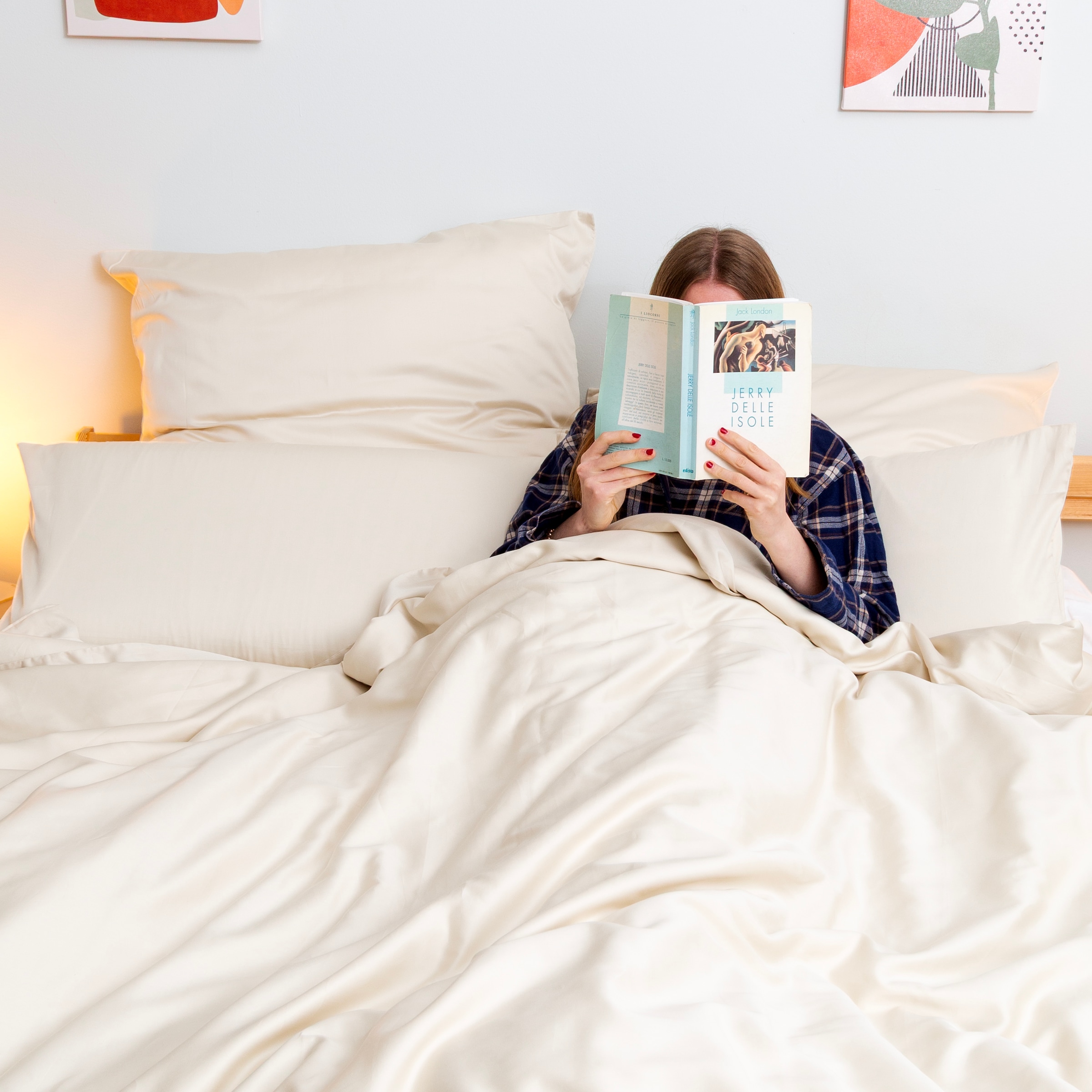 Wolkenfeld Kissenbezug »Mako-Satin Baumwolle Kopfkissenbezug - Premium Kissenbezug« Größe 80x80 und 40x80 cm; versteckter Reißverschluss