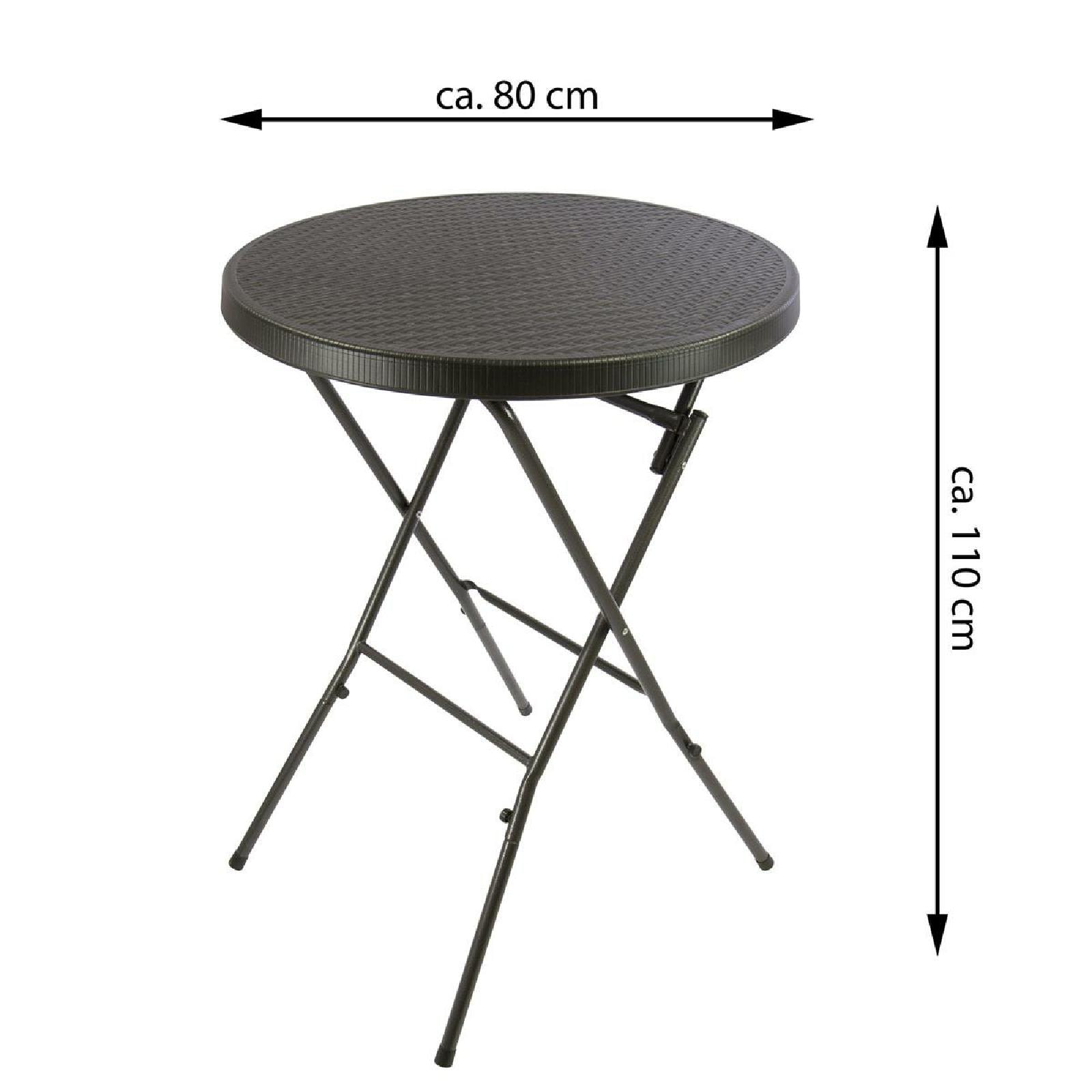 VCM Gartentisch »Partytisch rund klappbar«