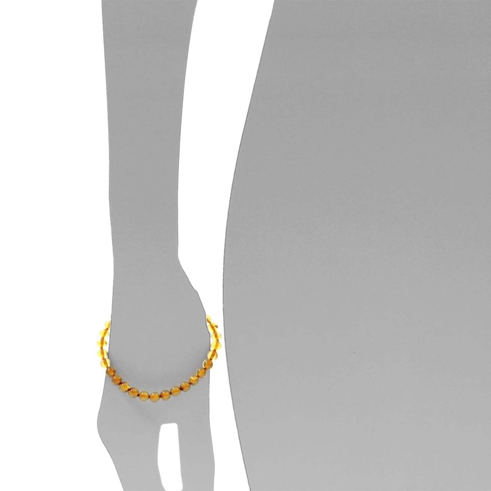 OSTSEE-SCHMUCK Armband »- Kugel 6 mm - Bernstein -,«