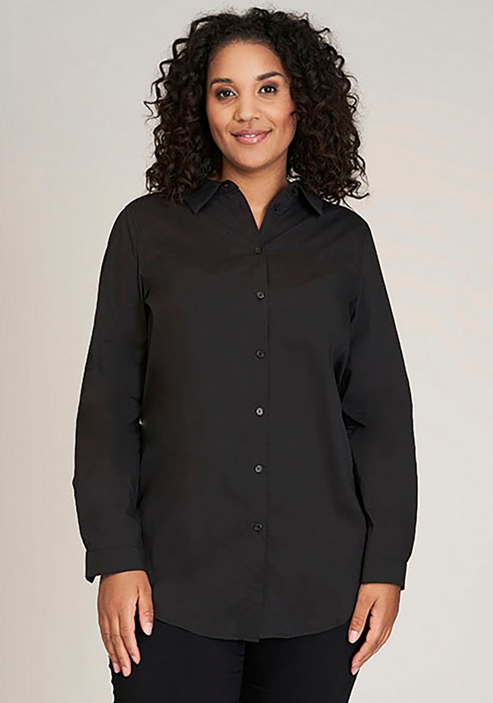 SANDGAARD Blusenshirt »Stockholm«, in extra langer Form und mit Elasthan