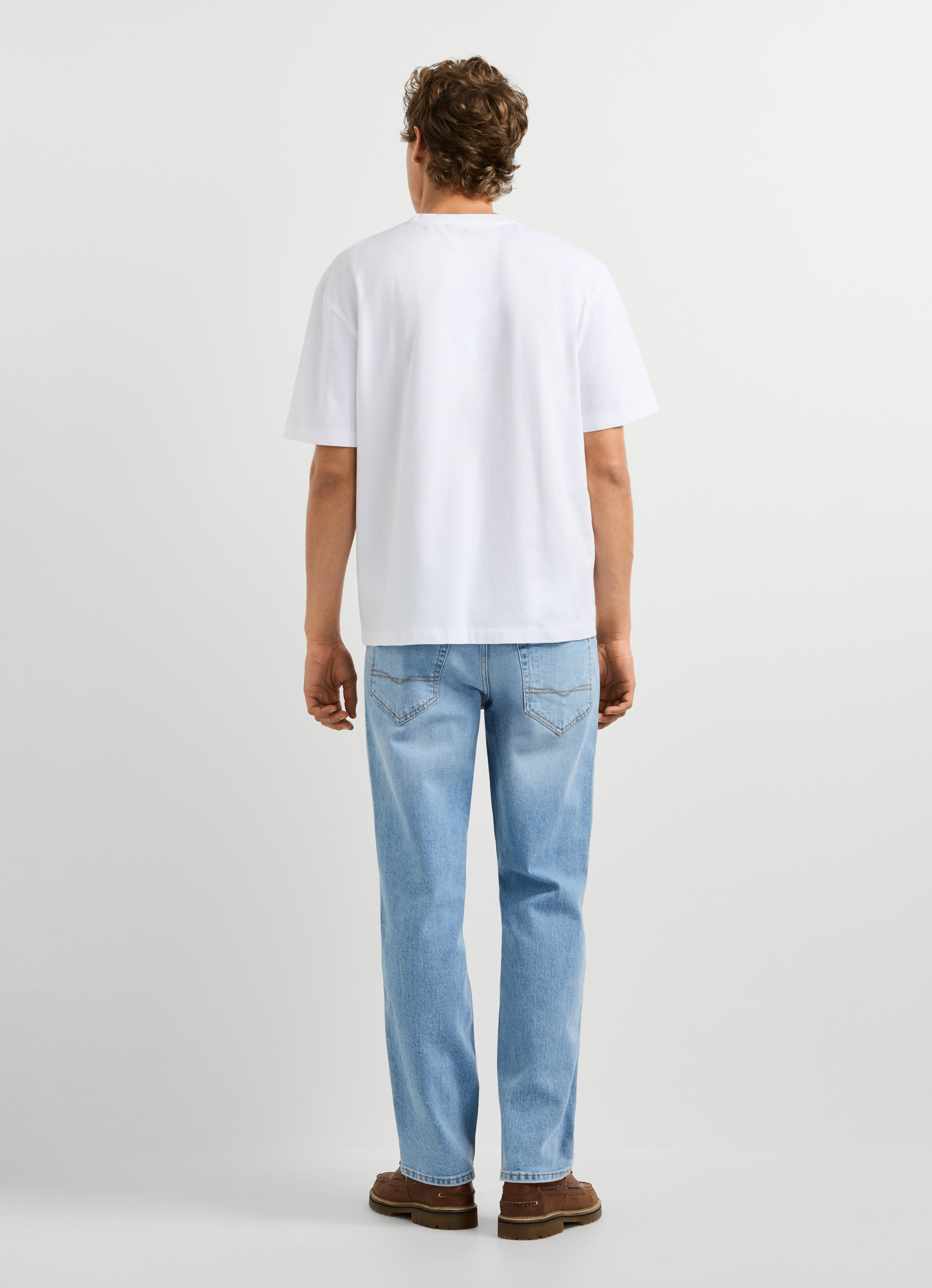 Pepe Jeans T-Shirt »JOHN TEE« mit V-Naht am Rundhals