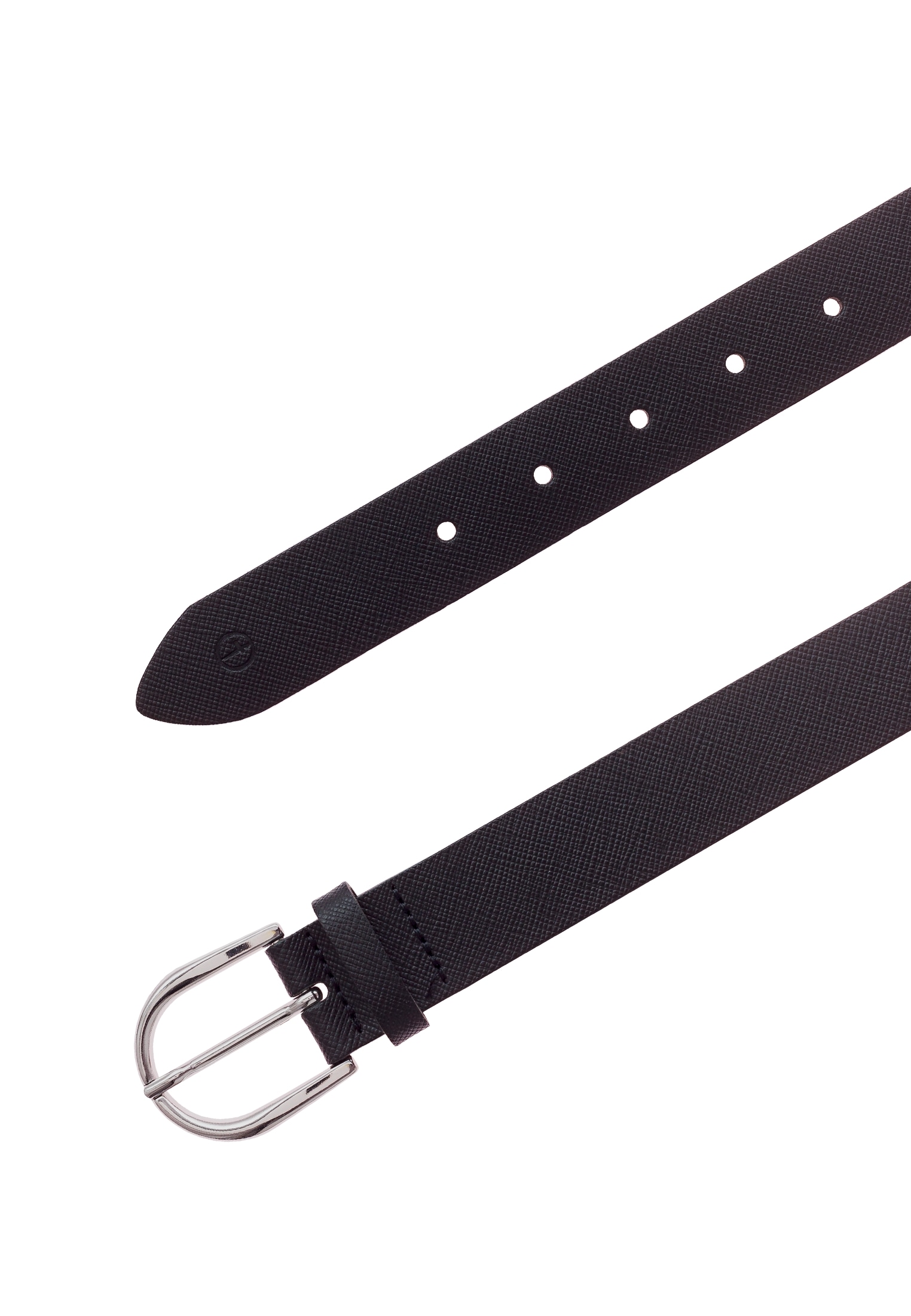 Tamaris Ledergürtel »"Cleena Silver"« aus Rindsleder, 3 cm breit, leicht strukturierte Oberfläche