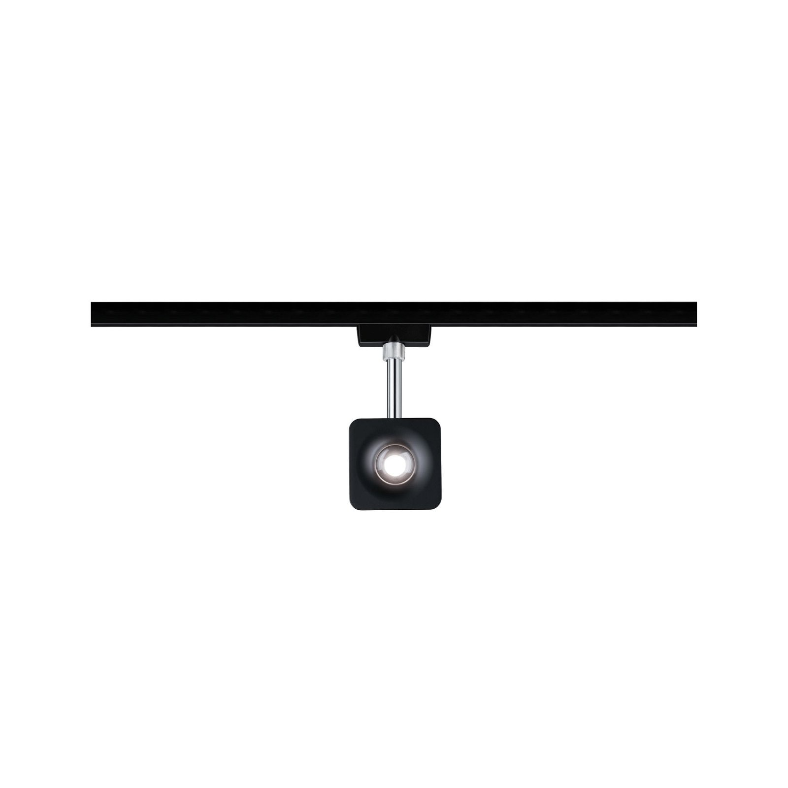 Paulmann Schienensystem-Leuchten »URail Schienenspot Cube 589,1lm 8W 4000K 230V Schwarz matt, Chrom«, Einzelspot, dimmbar