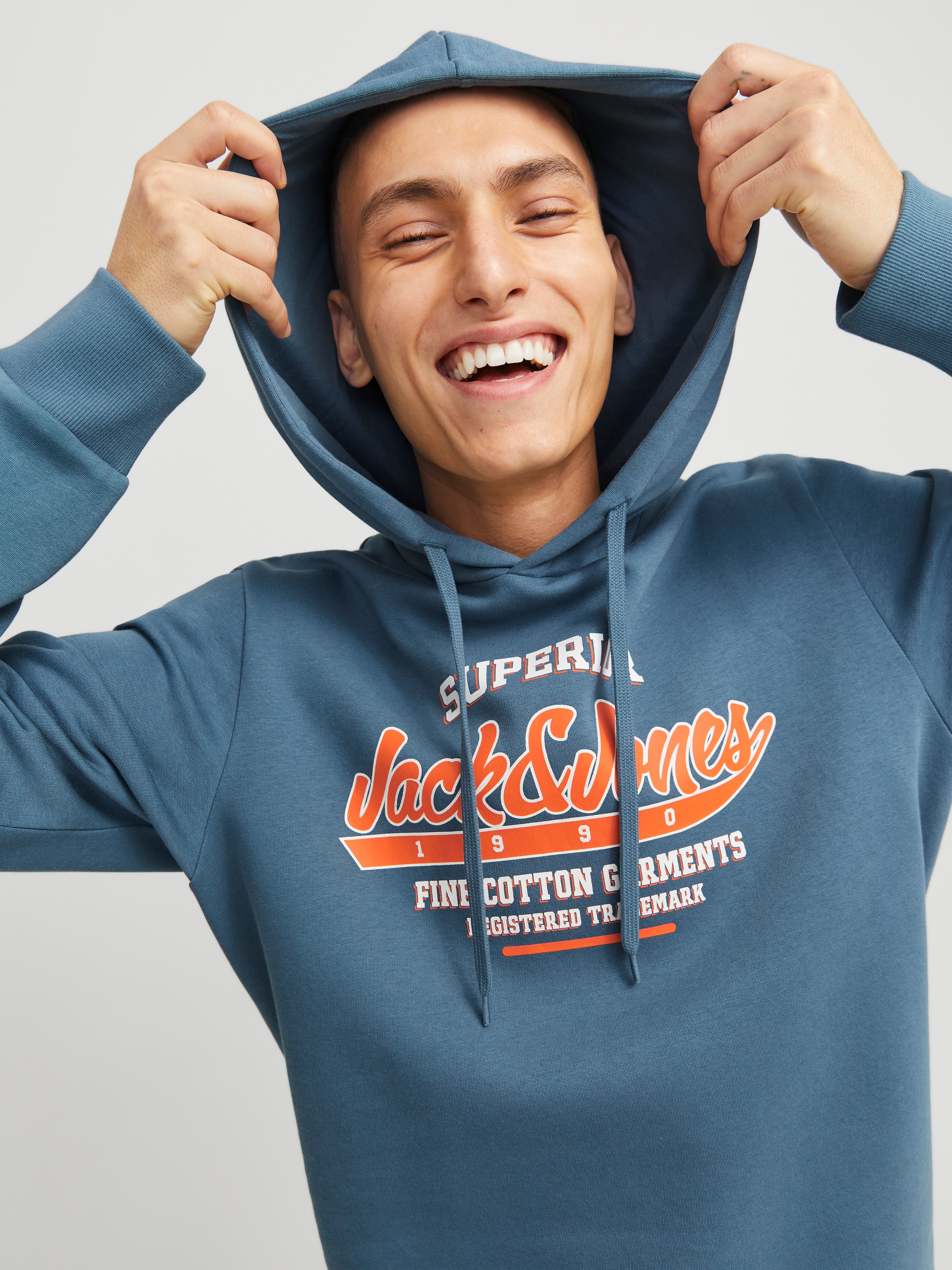 Jack & Jones Kapuzensweatshirt »JJELOGO SWEAT HOOD 2 COL 24/25 NOOS«, mit Logo Print