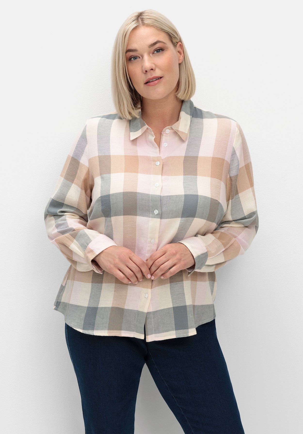 Flanellbluse »Flanellbluse mit Karomuster«, mit Karomuster