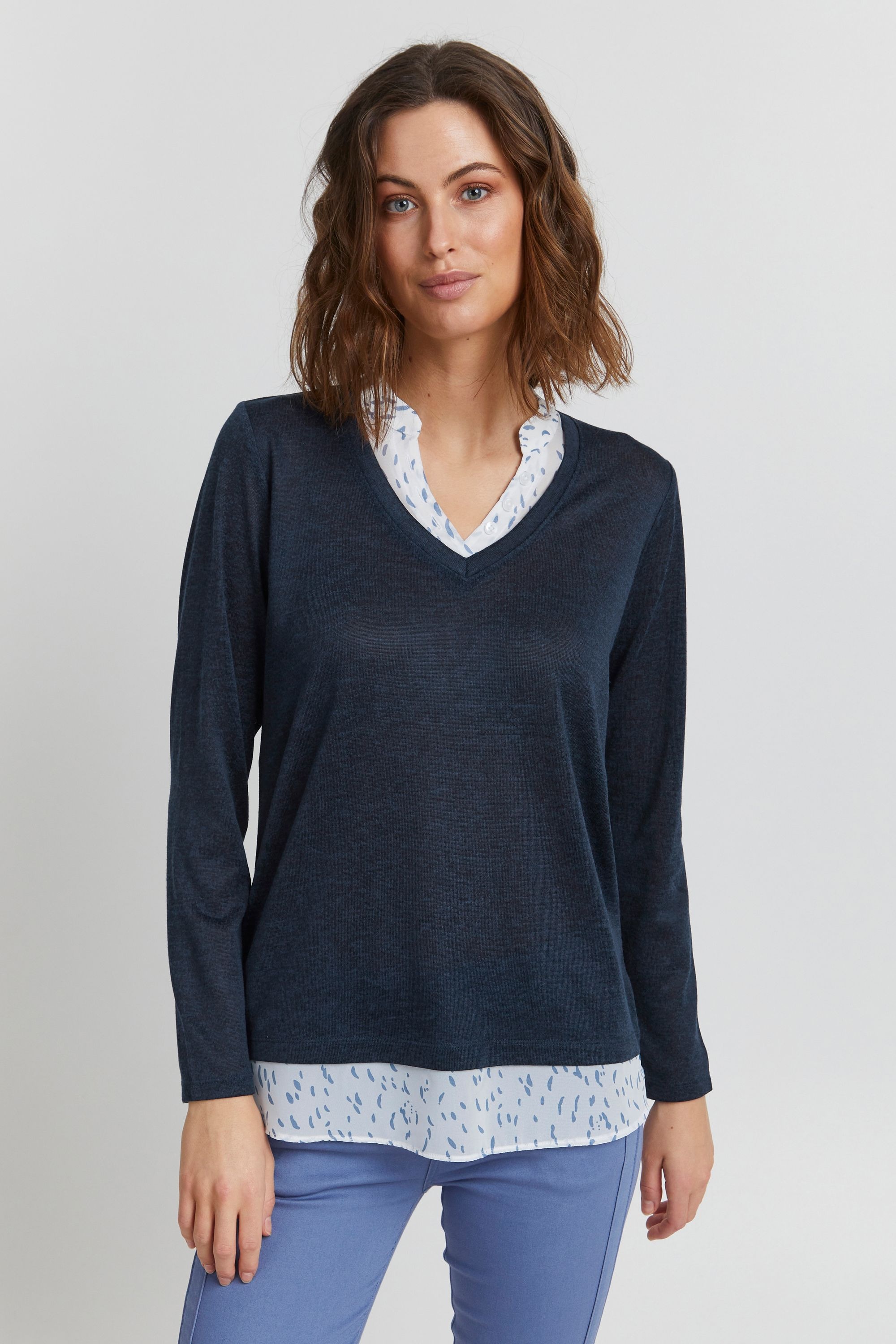 fransa Strickfleece-Pullover »Strickpullover FRFerexan«