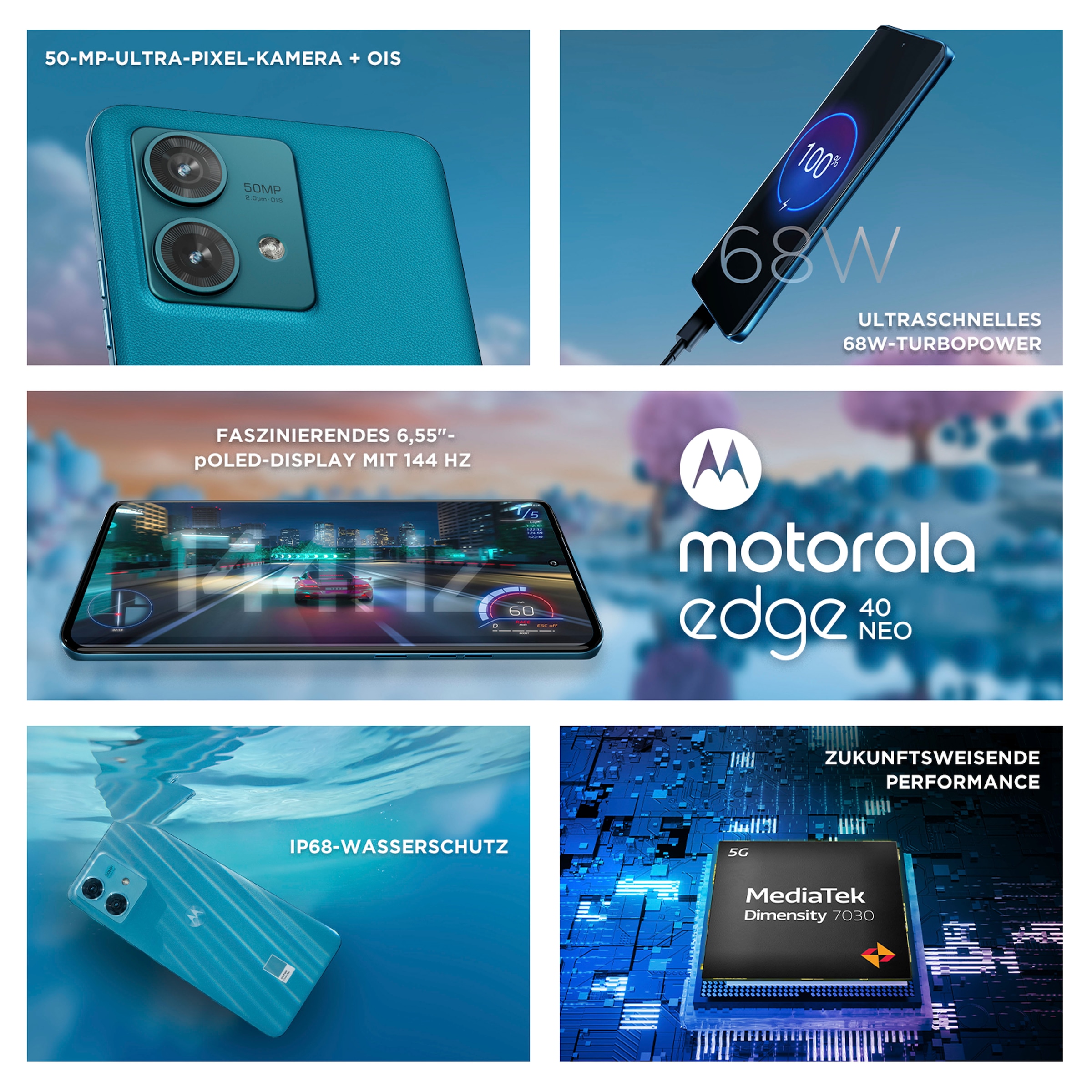 Motorola Smartphone »edge 40 Speicherplatz, cm/6,55 jetzt 256 256 GB 50 MP im Shop Online Black 16,64 GB«, Zoll, OTTO Beauty, Kamera neo