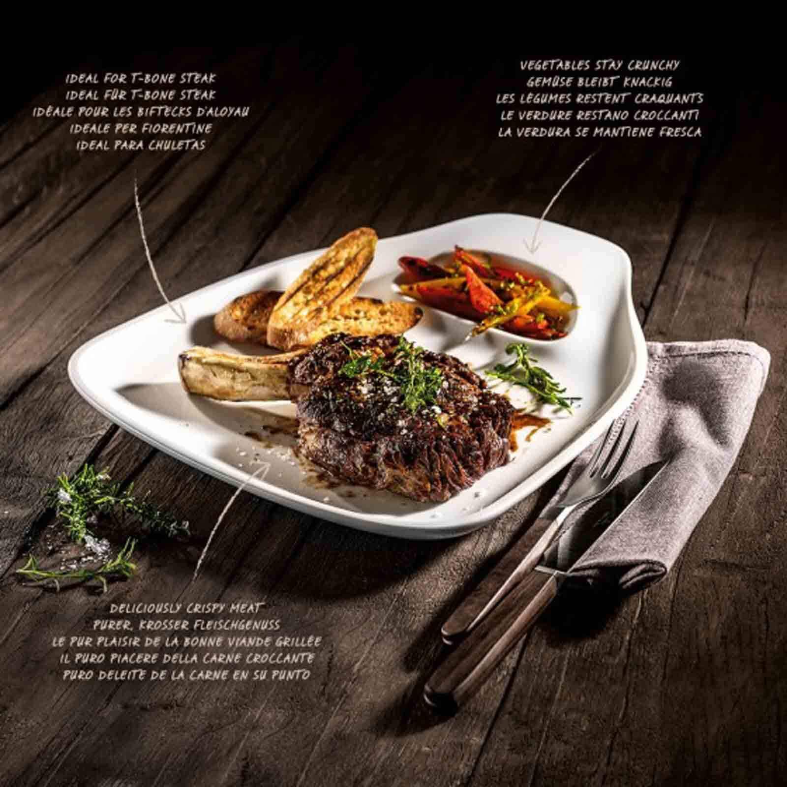 Villeroy & Boch Steakteller »Steakteller BBQ Passion 2er Set weiß«