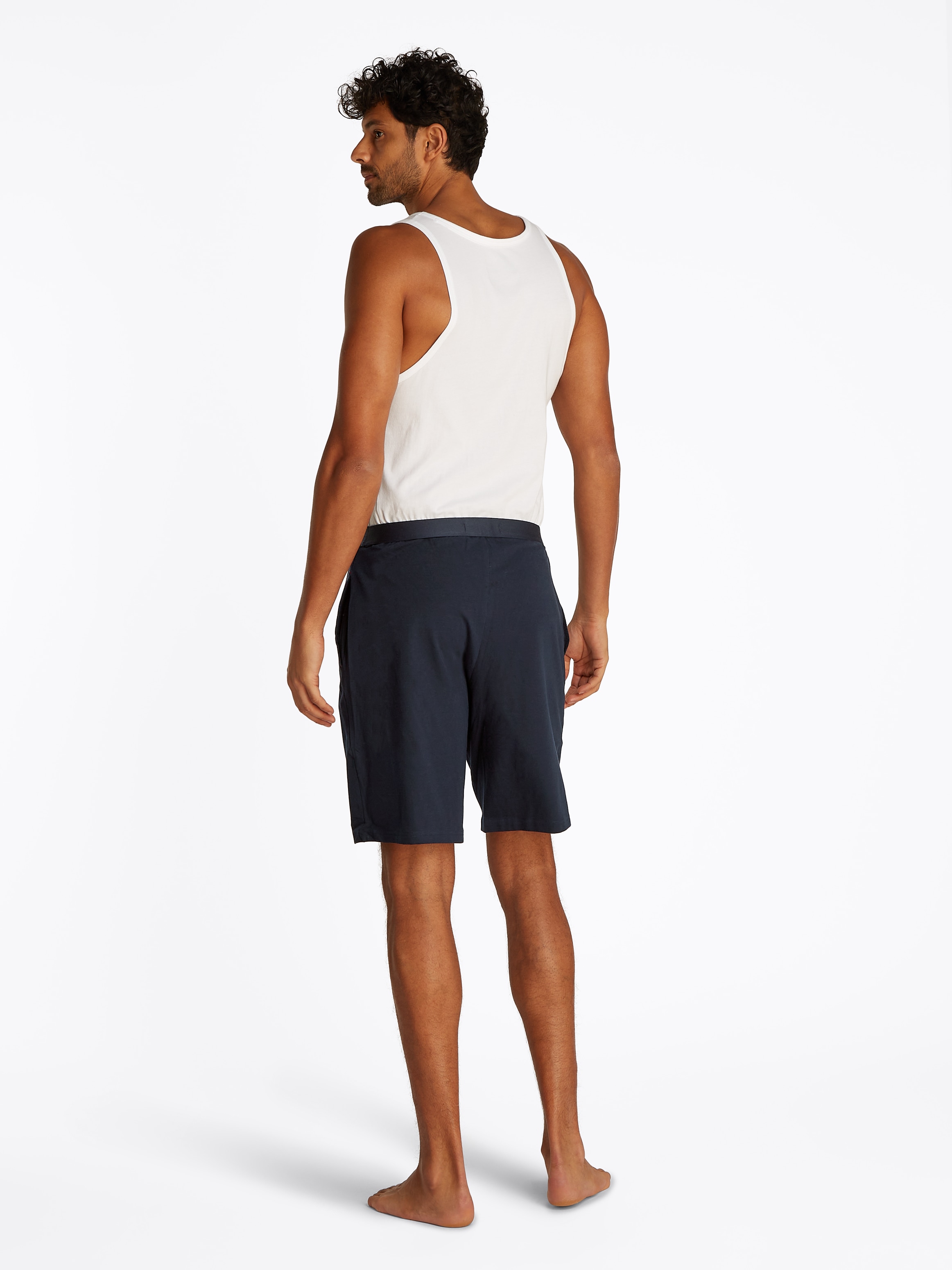 Tommy Hilfiger Underwear Pyjama »CN SS SHORT JERSEY SET«, (Set, 2 tlg., 2er), mit Logostickereien