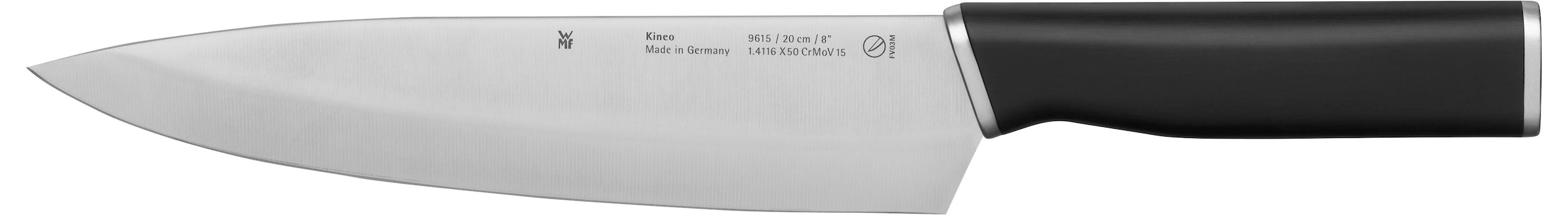 WMF Messer-Set »Kineo«, (Set, 5 tlg., Koch-, Gemüse-, Brot-, Fleisch- & Zubereitungsmesser), Performance Cut, Premium-Edelstahl, Made in Germany