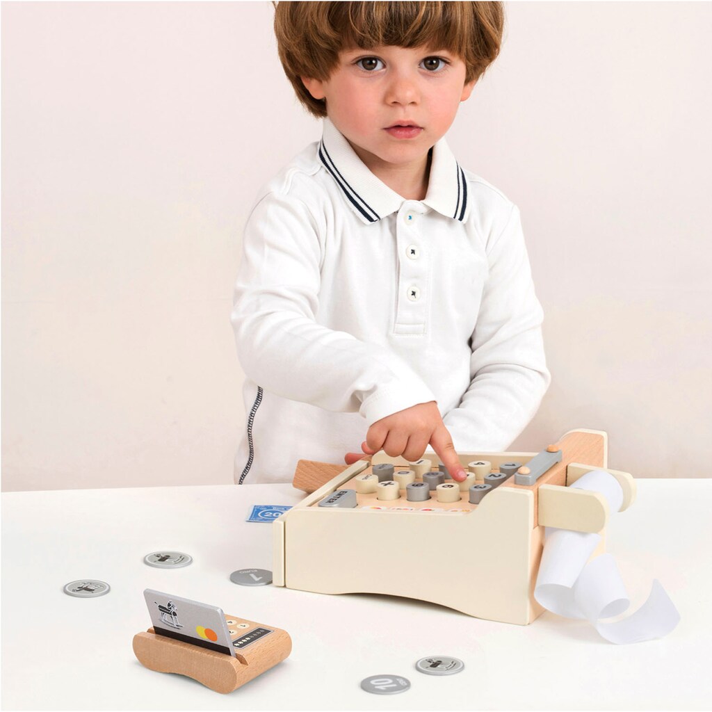 New Classic Toys® Spielkasse »Holzspielzeug, Creme«