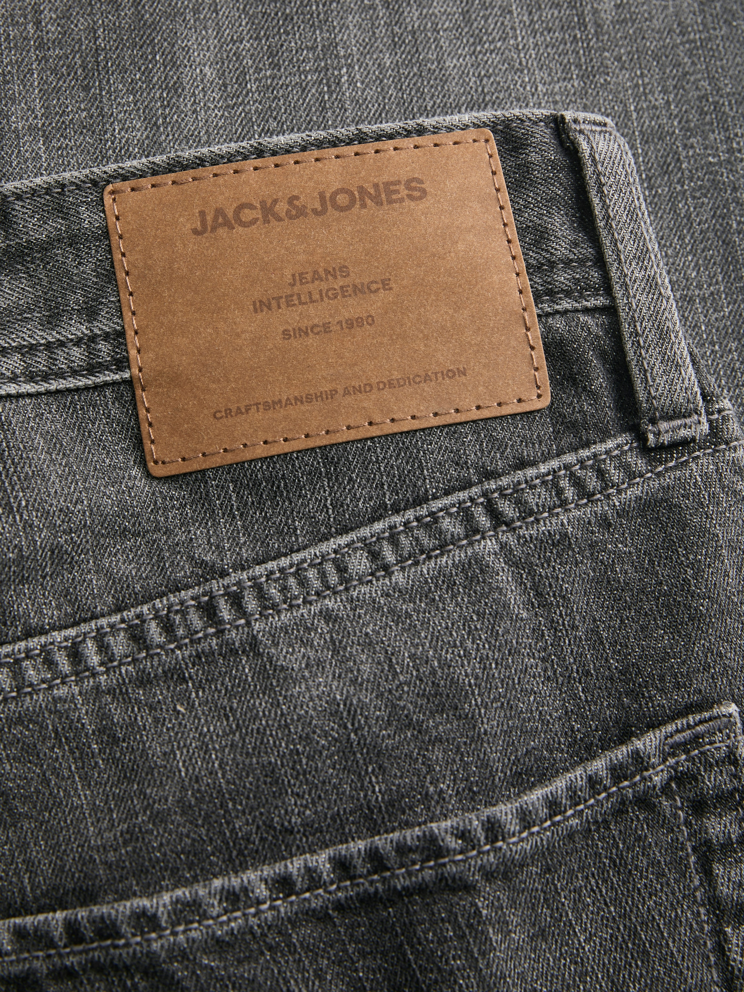 Jack & Jones Relax-fit-Jeans »JJIALEX mit cleanem Look und Taschenvielfalt«, Abriebeffekte, modisch, relaxed fit, Baumwolle