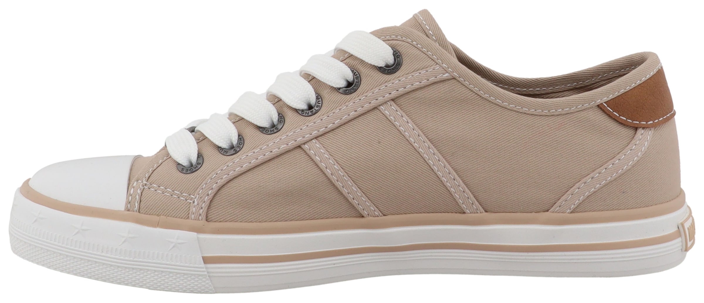 Mustang Shoes Sneaker »Winona«  Freizeitschuh, Halbschuh, Schnürschuh mit seitlichem Logoschriftzug
