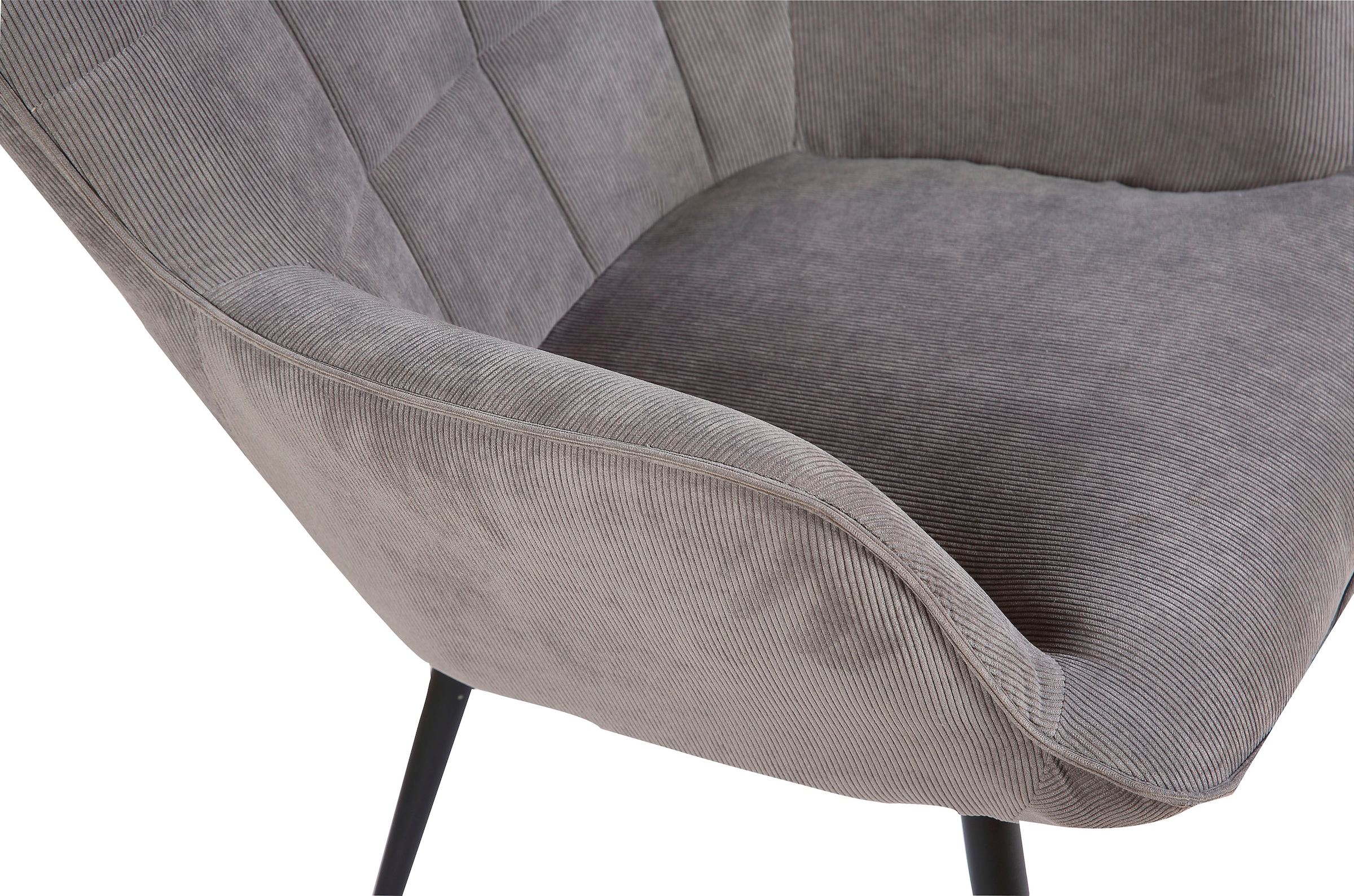 byLIVING Sessel »Uta«, (1 St.), in Cord, Samt oder Webstoff