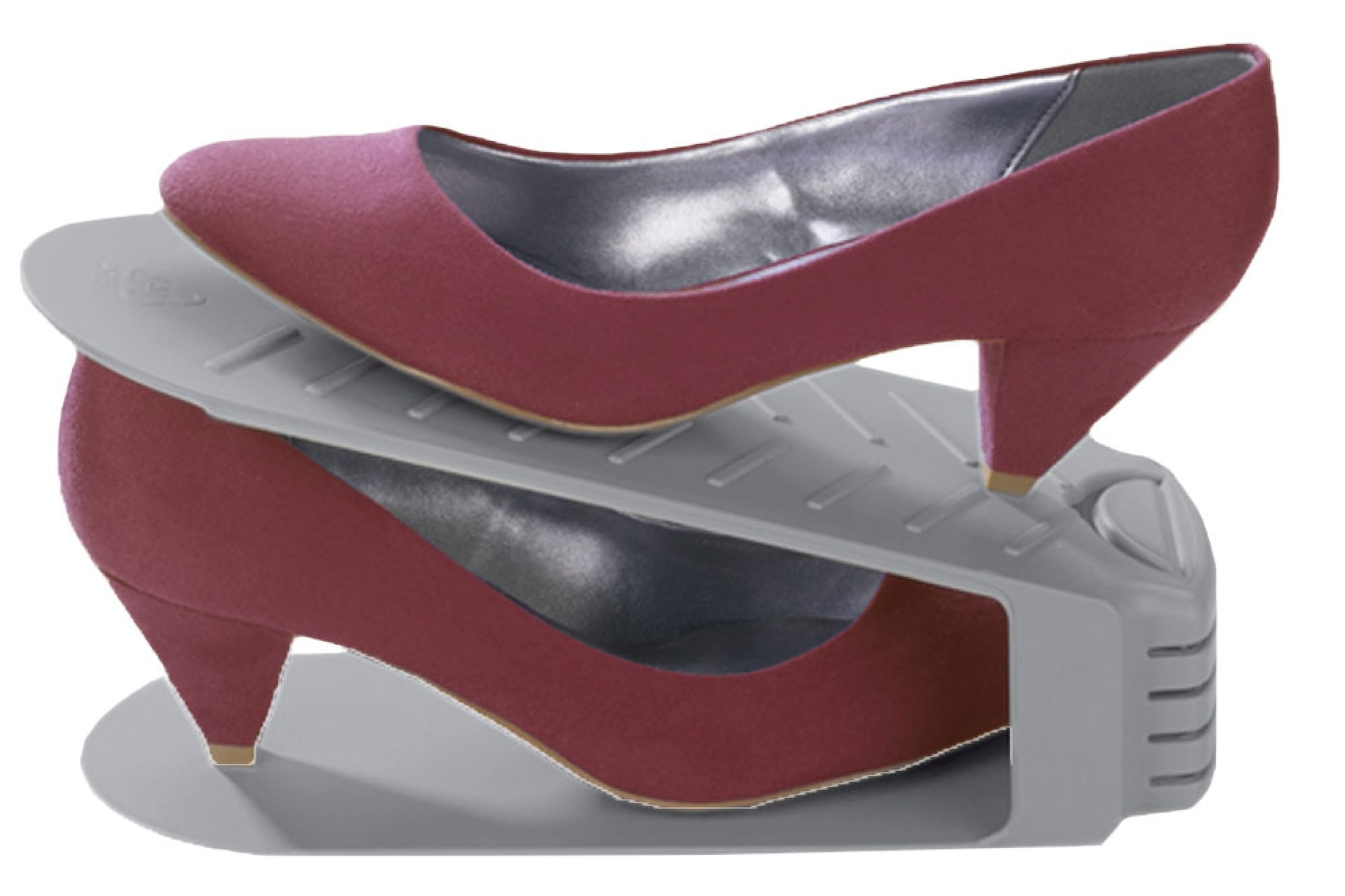 Maximex Schuhstapler »4er«, (Set, 4 tlg.), Schuhhalter, 50 % mehr Platz im Schuhschrank, Kunststoff, 4-teilig