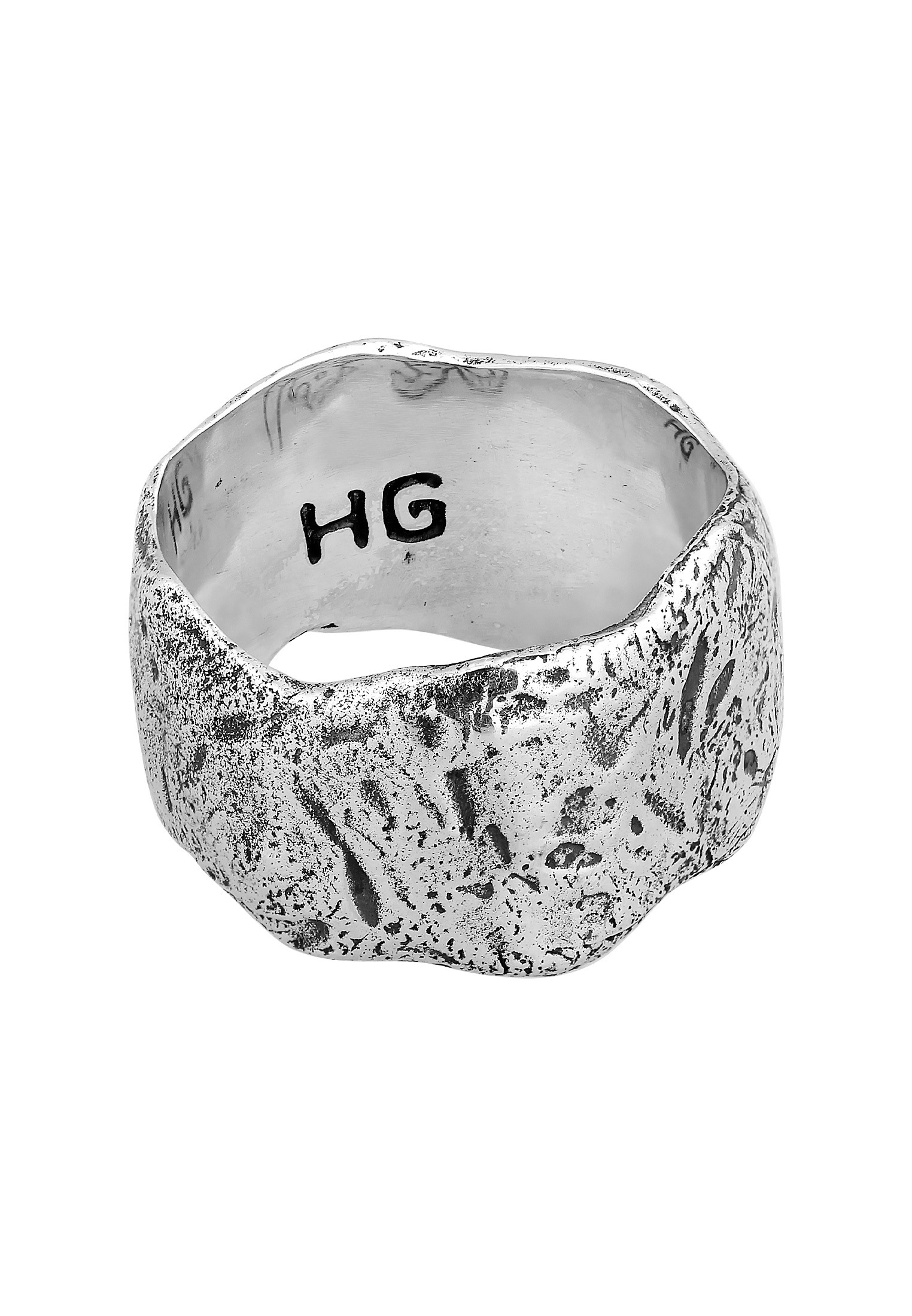HAZE & GLORY Silberring »Ring Bandring - El Tigre Large 925 Silber«