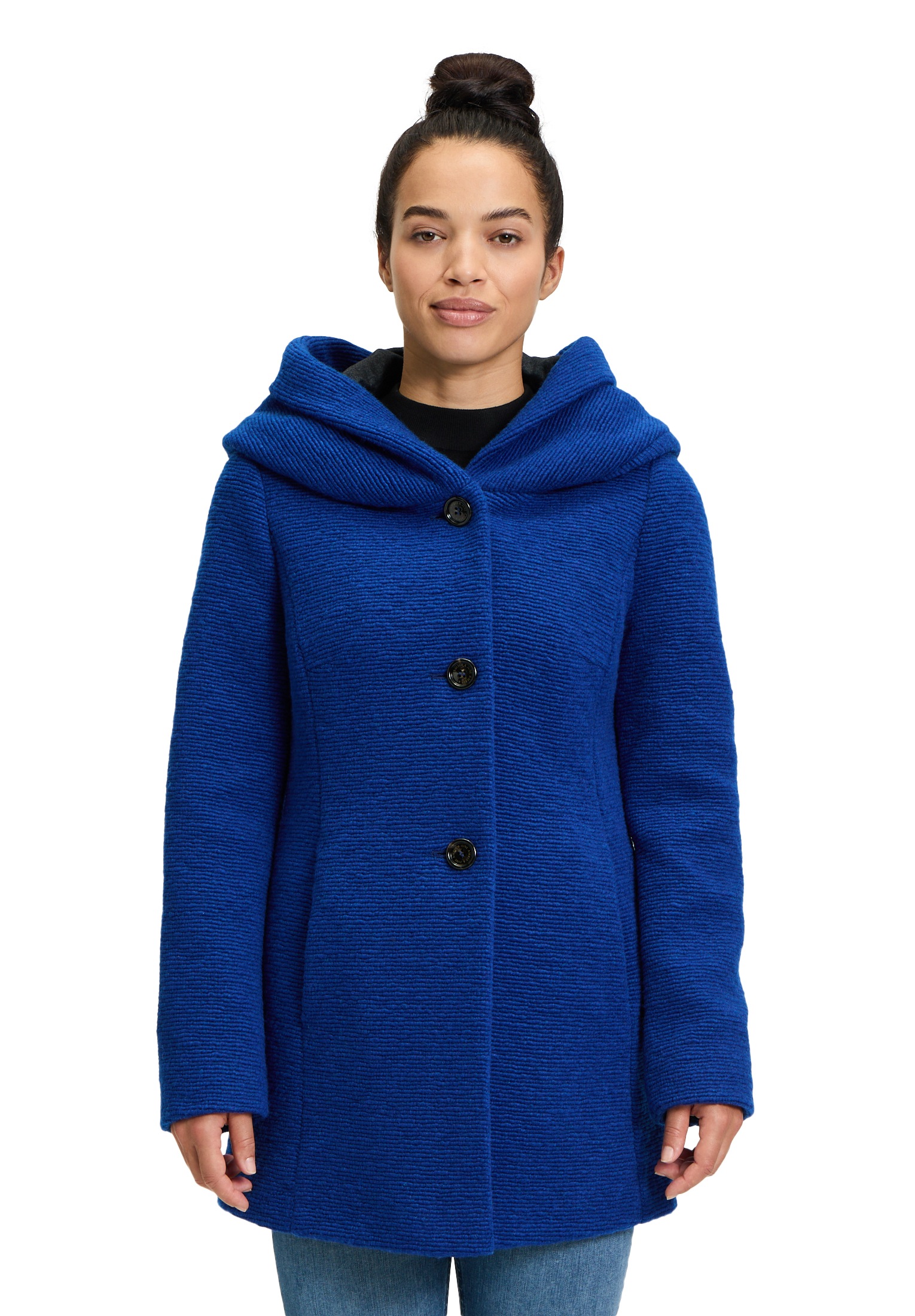 Amber & June Kurzjacke »Kurzmantel mit Kapuze«