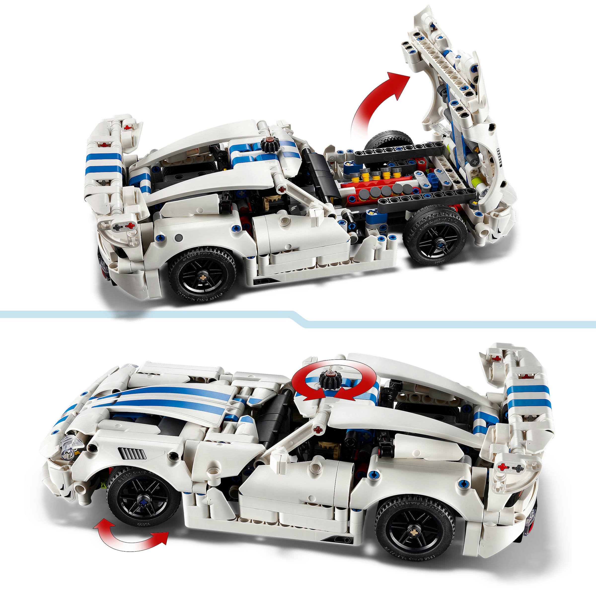 LEGO® Konstruktionsspielsteine »Dodge Viper GTS-R Sportwagen (42234), LEGO Technic« Made in Europe