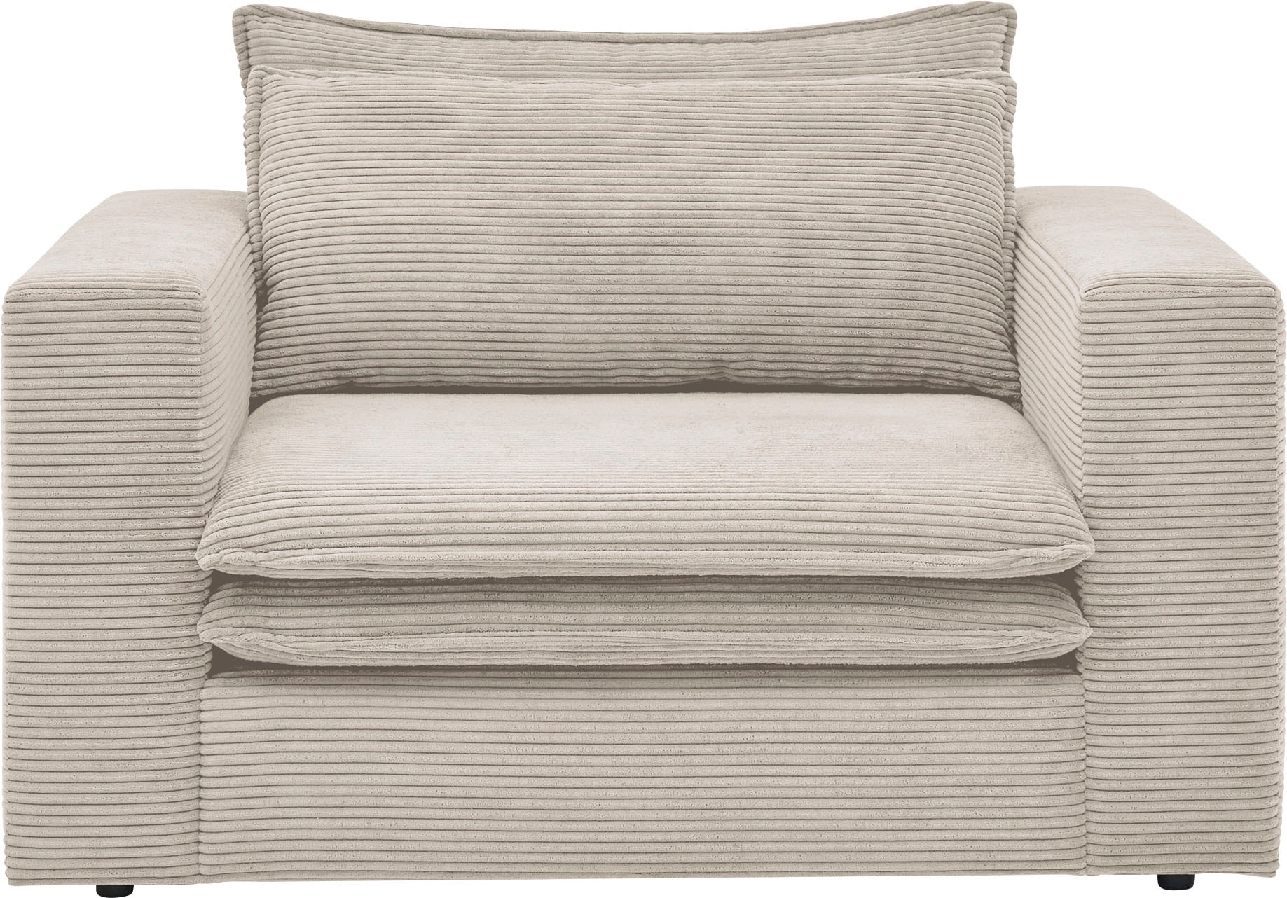 Places of Style Loveseat »PIAGGE«, Hochwertiger Cord, trendiger Loveseat