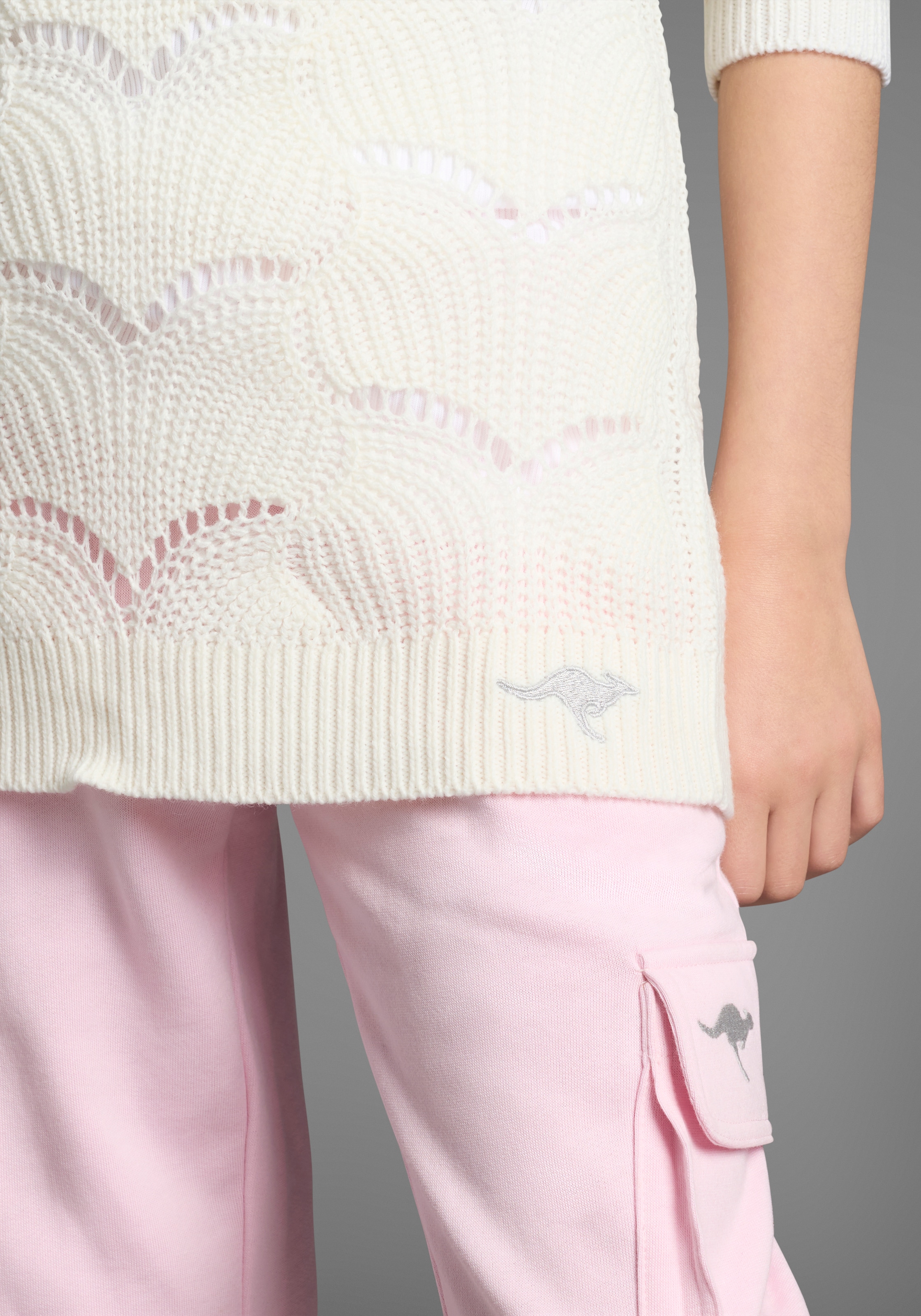 KangaROOS Ajourpullover »Ajour-Pullover für Mädchen«, Feiner Ajour-Strickpullover