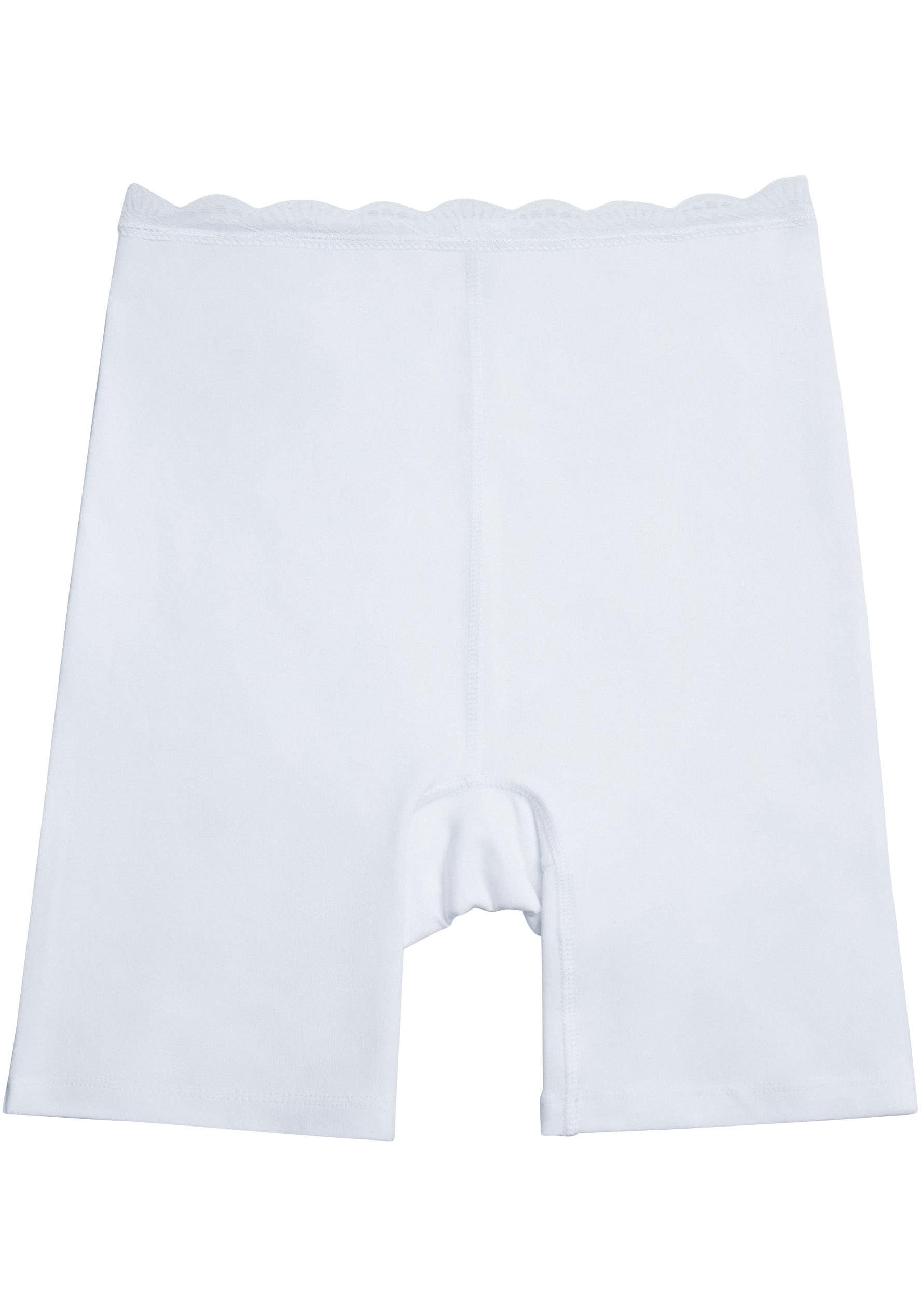 YSABEL MORA Lange Unterhose »BASIC COLLECTION COTTON WITH LACE«, (3er Pack), angenehme Weichheit und Passform gegen Reibung