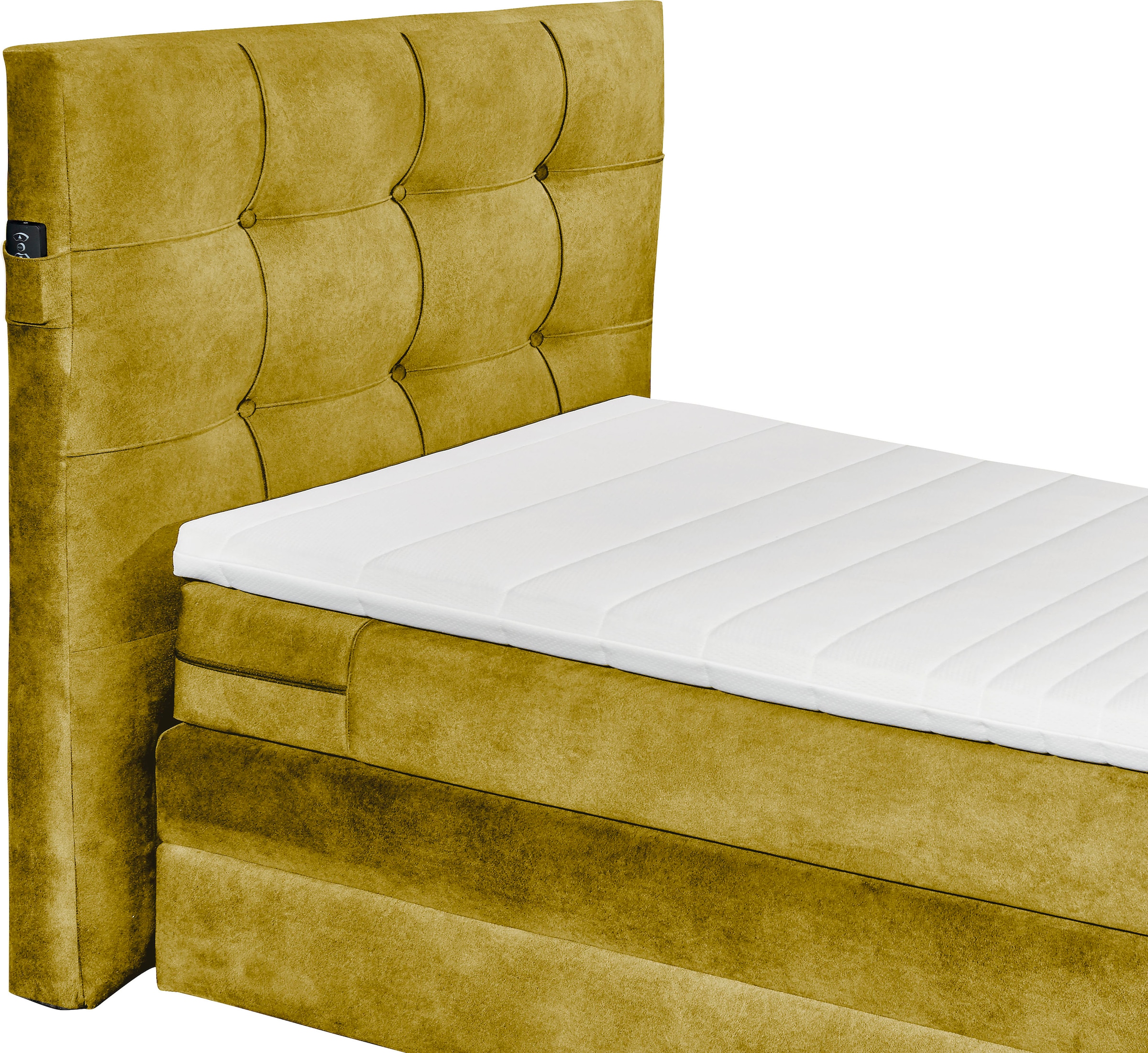 set one by Musterring Boxspringbett »Richmond« versenkbarer TV- Halterung mit Fernbedienung