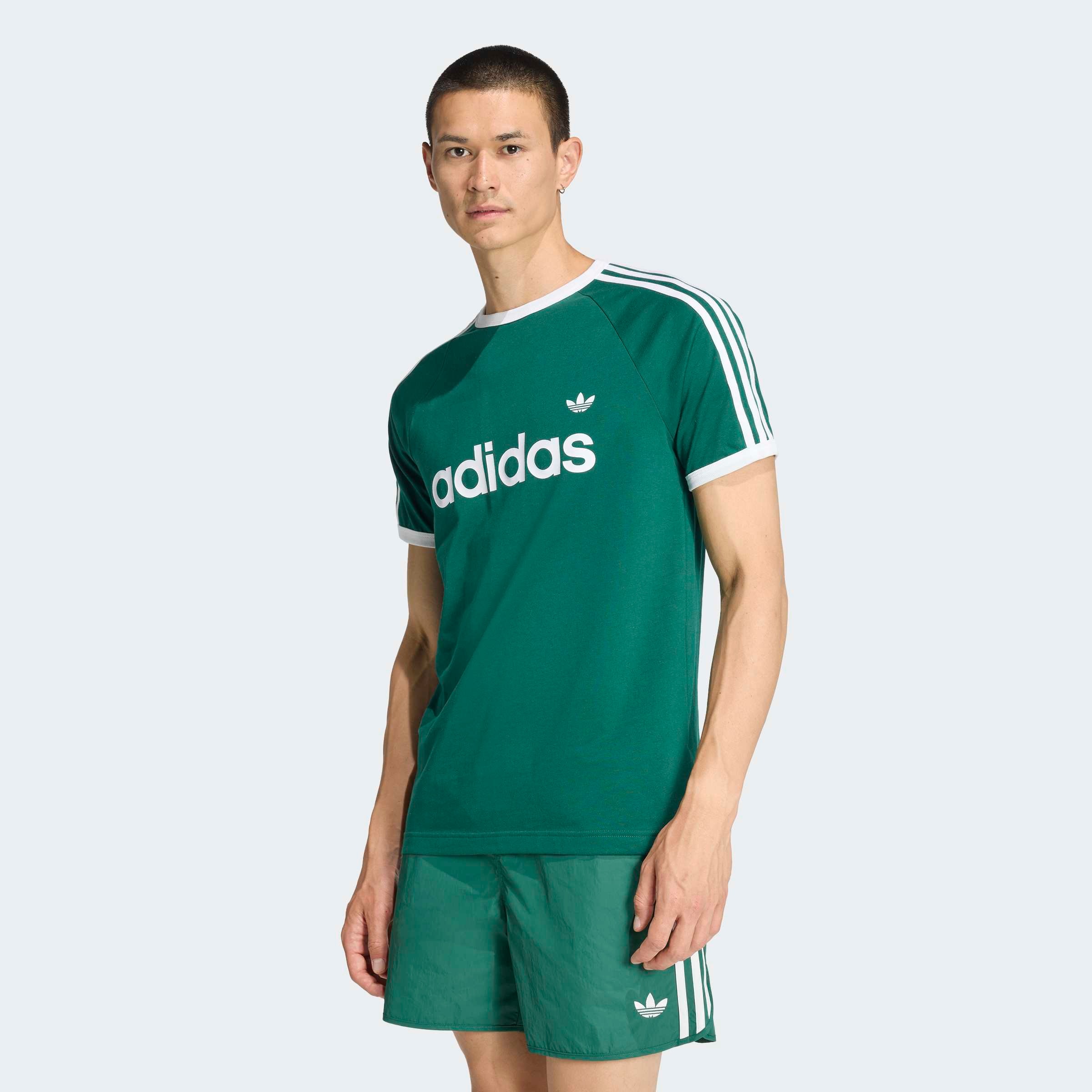 adidas Originals T-Shirt »3-STREIFEN RINGER, SCHMAL GESCHNITTEN«