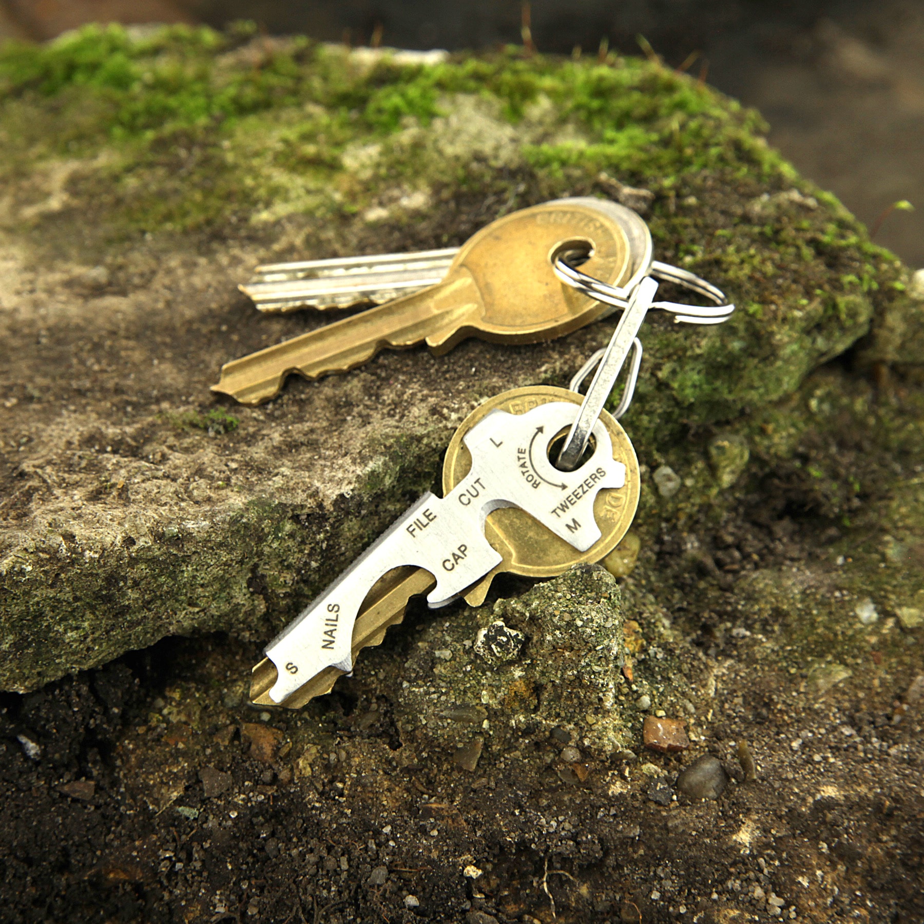 TRUE Multitool »KEYTOOL«, (2 St.), 8 Funktionen, superschlank