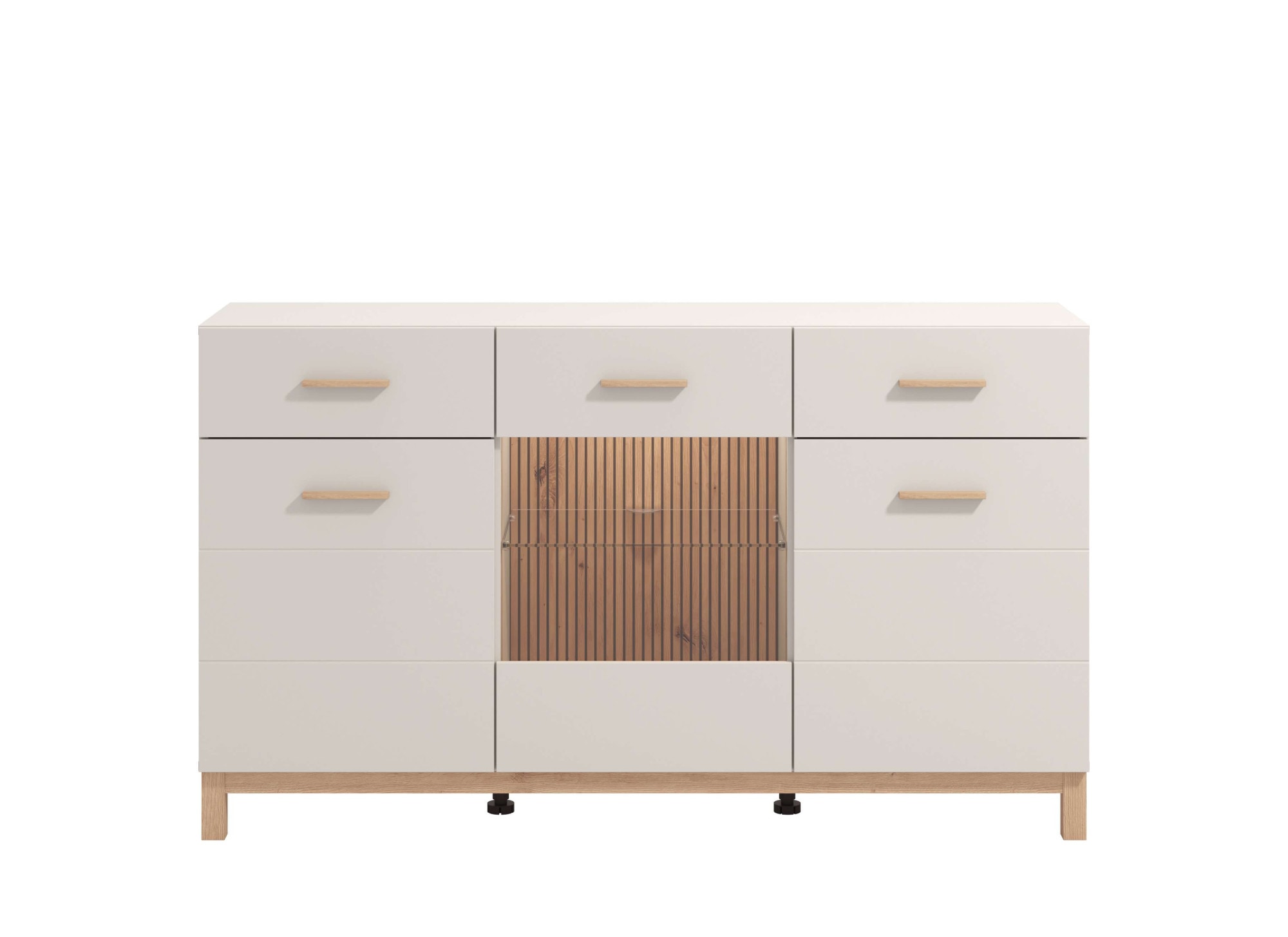 Home affaire Sideboard »Essex, Kommode, Kombikommode, Anrichte, Schrank« Modernes Sideboard: Kaschmir-Dekor, 3 Türen & 2 Schubladen