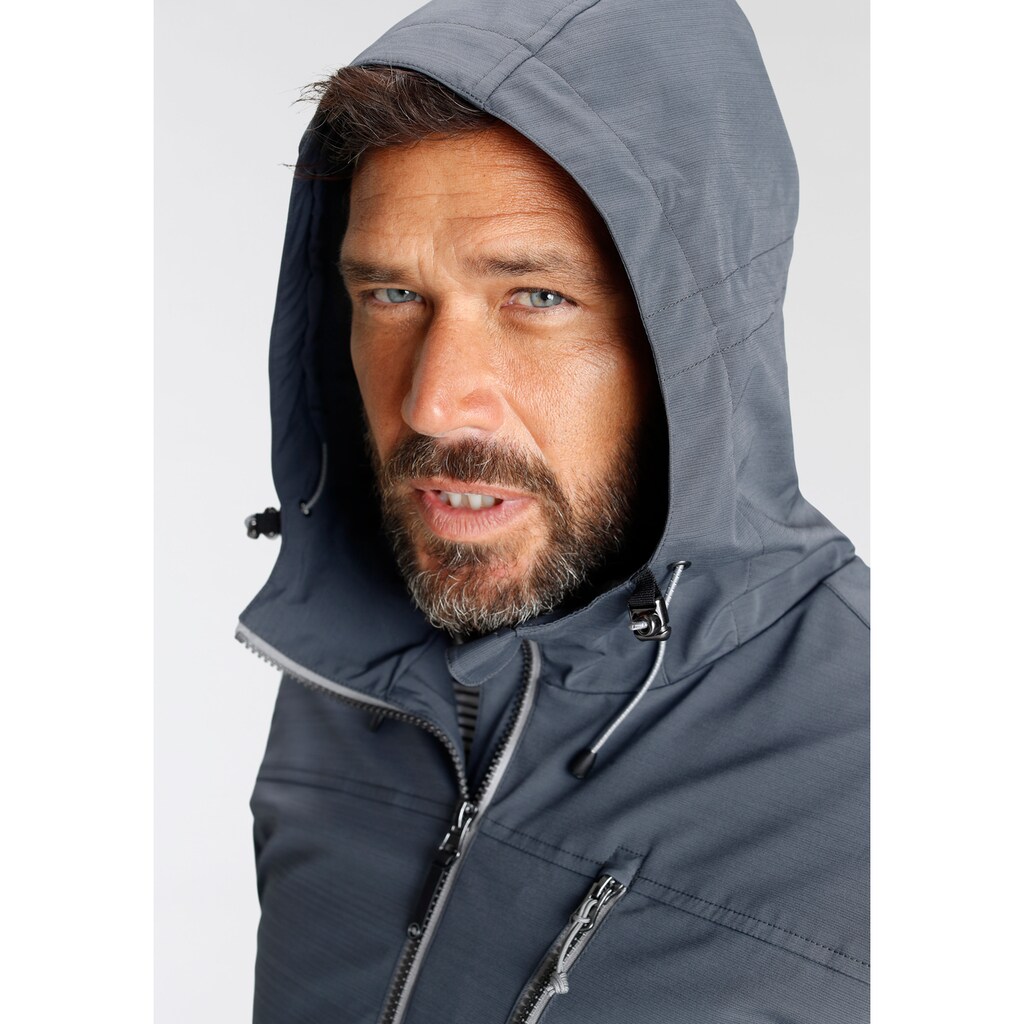 Polarino Outdoorjacke, mit Kapuze