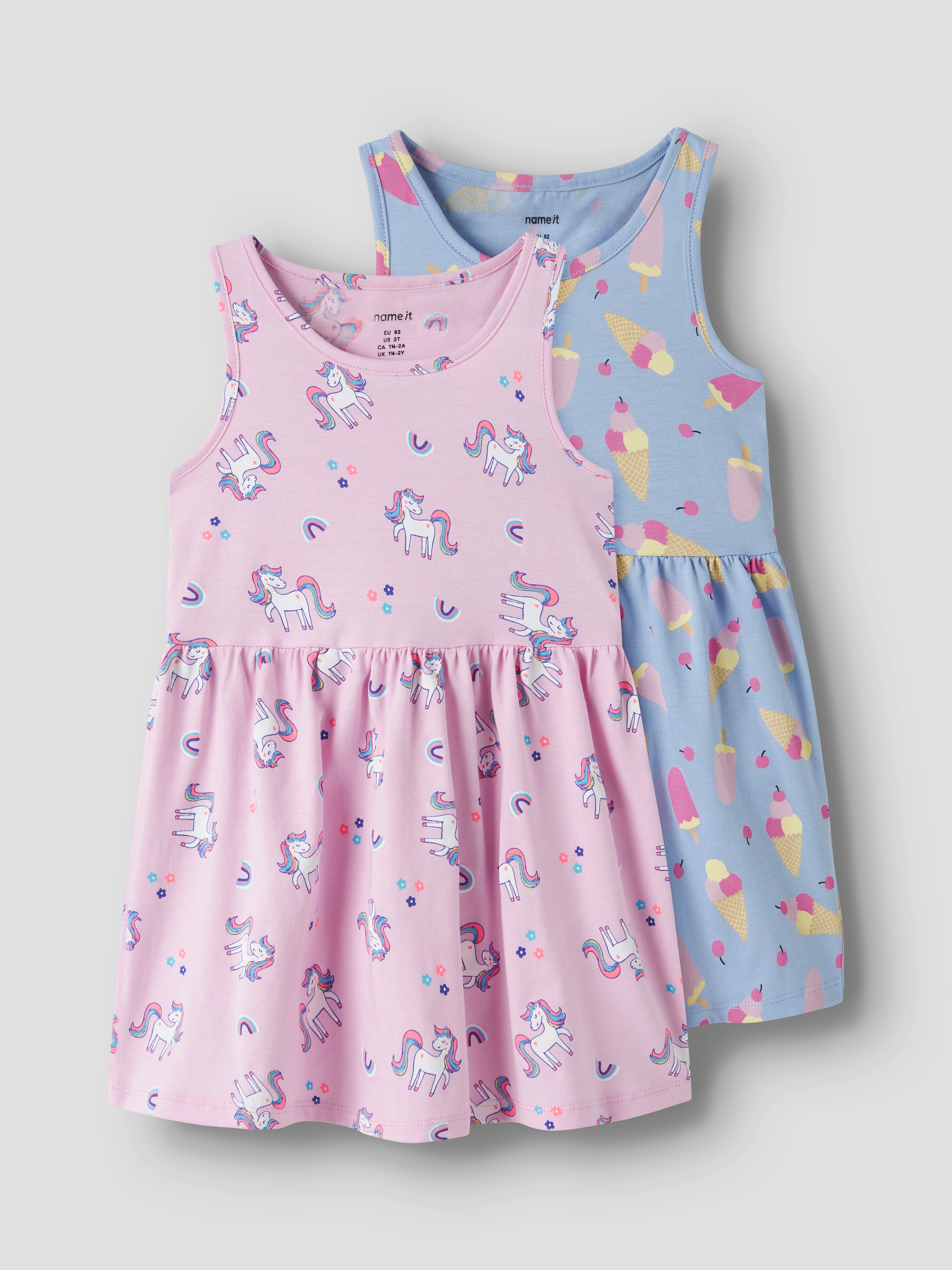 Name It Jerseykleid »NMFVINEO 2P TANK DRESS« Packung, 2 tlg. Baumwolle, regular fit