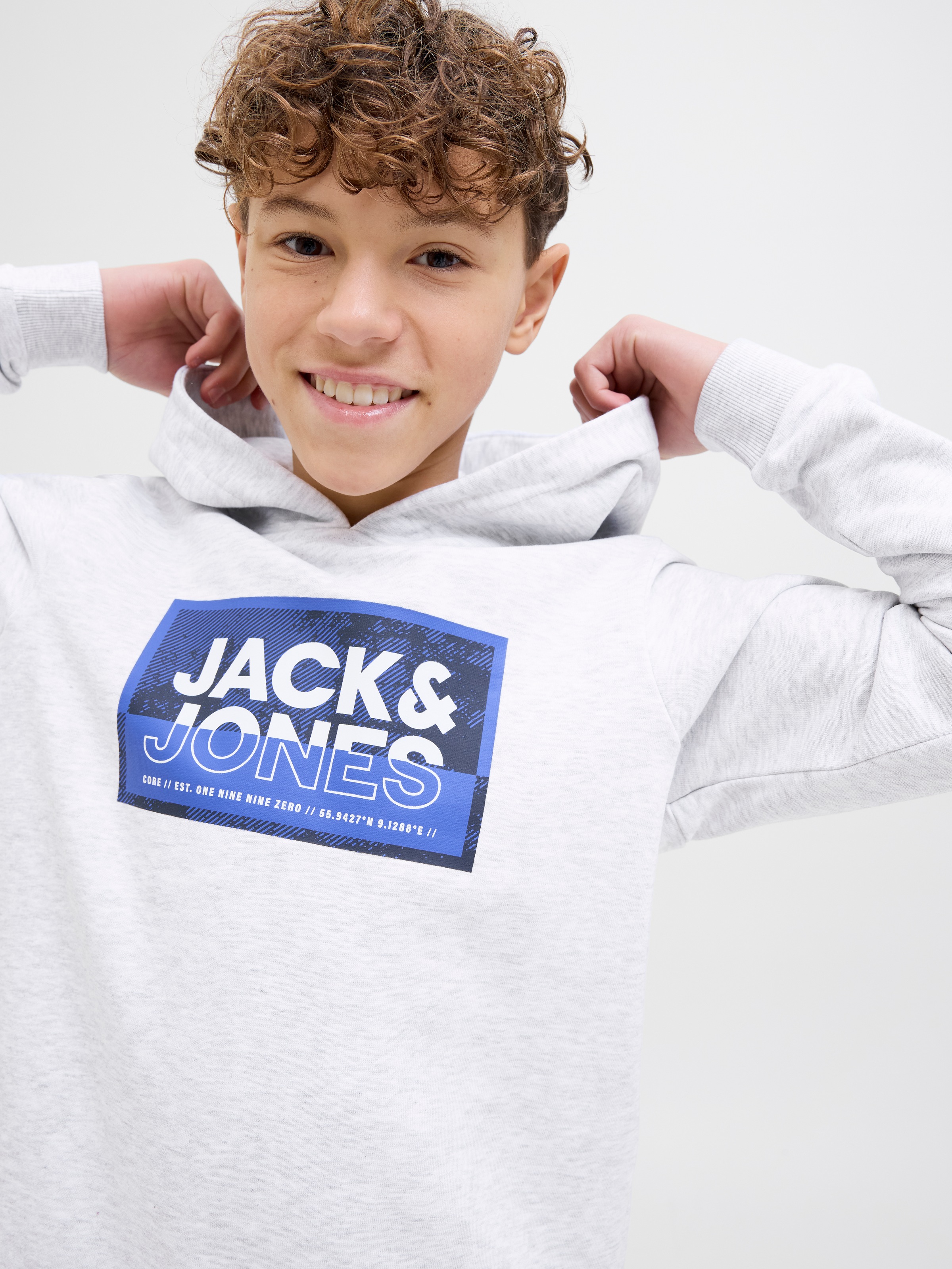 Jack & Jones Junior Hoodie »JCOLOGAN SS24 PRINT SWEAT HOOD SN JNR«