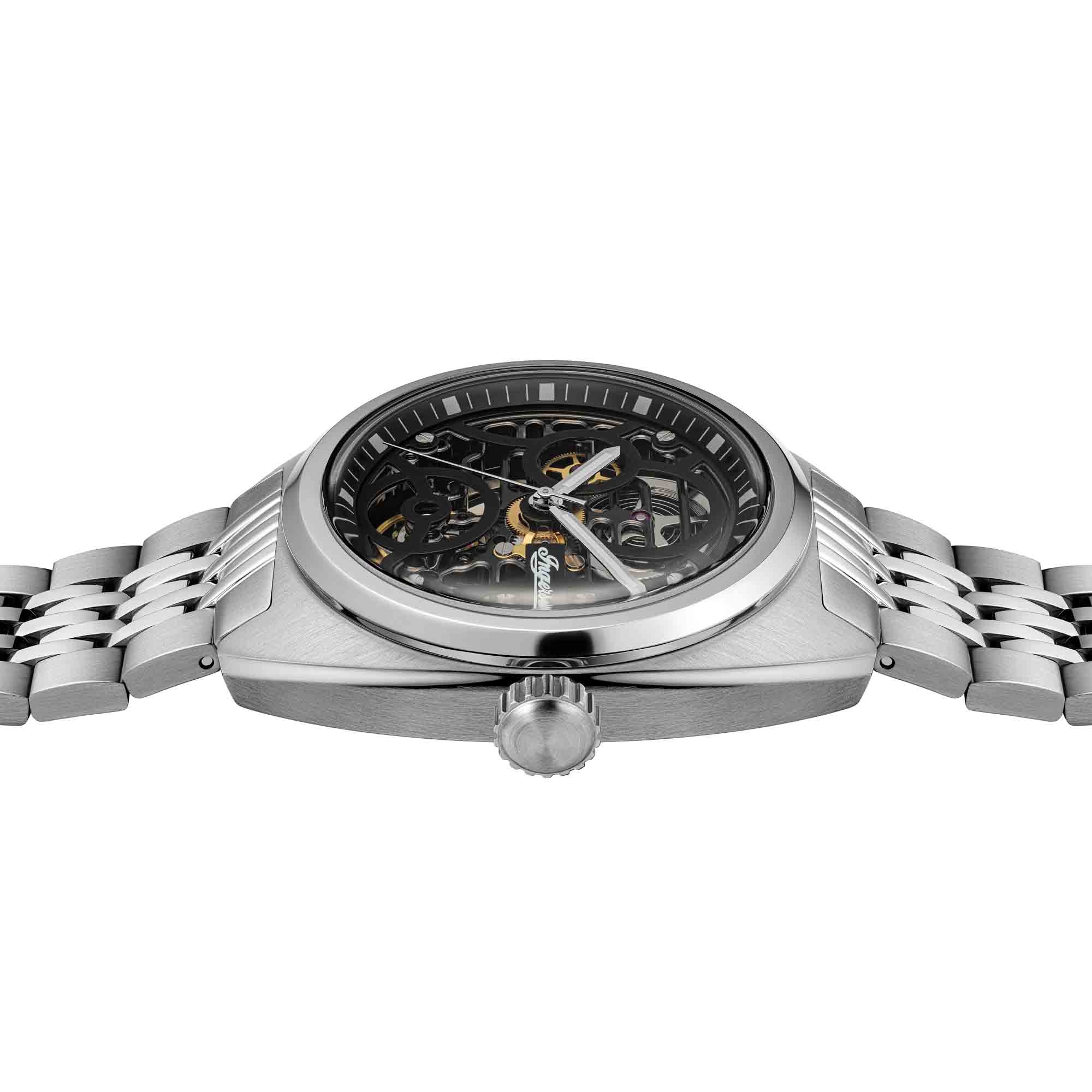 Ingersoll Automatikuhr »The Wrangler« Armbanduhr, Herrenuhr, Mechanische Uhr, Edelstahlarmband, analog