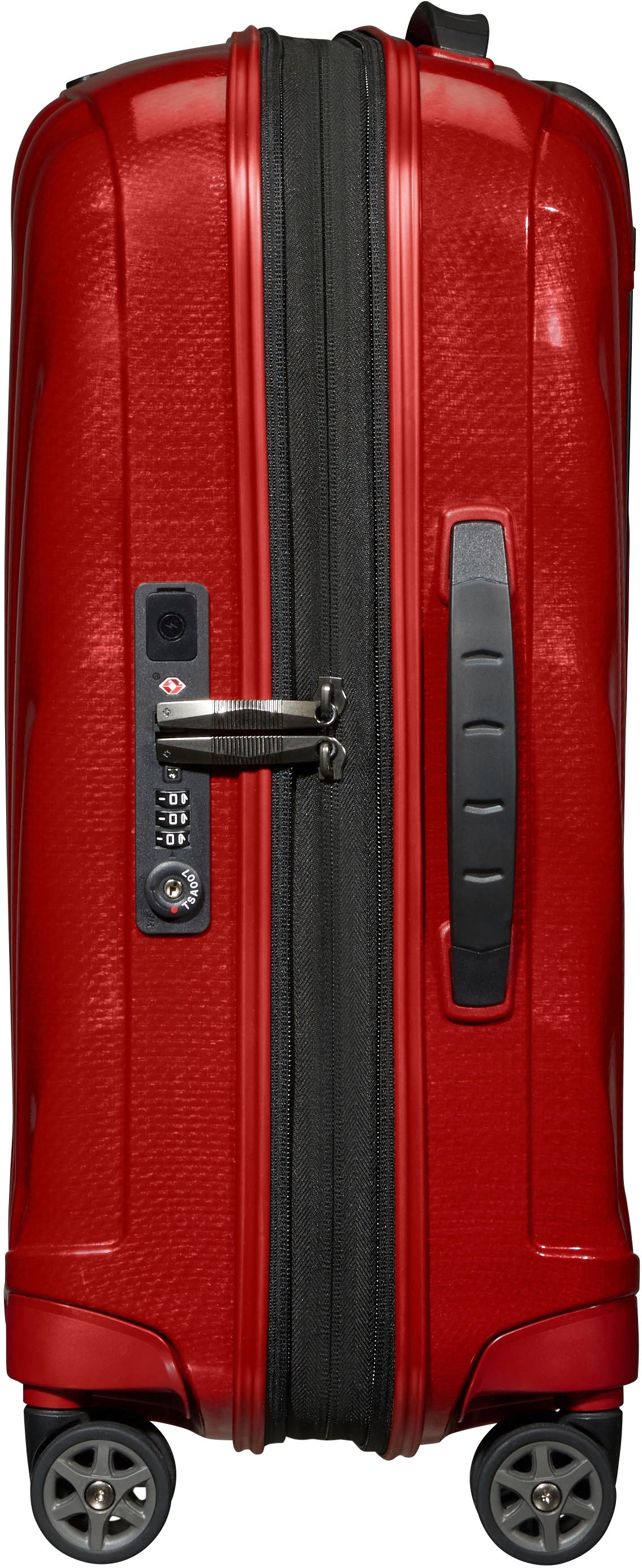 Samsonite Hartschalen-Trolley »C-LITE 55 EXP, verschiedene Farben«, 4 Rollen, Handgepäck-Koffer Volumenerweiterung TSA-Zahlenschloss USB-Schleuse