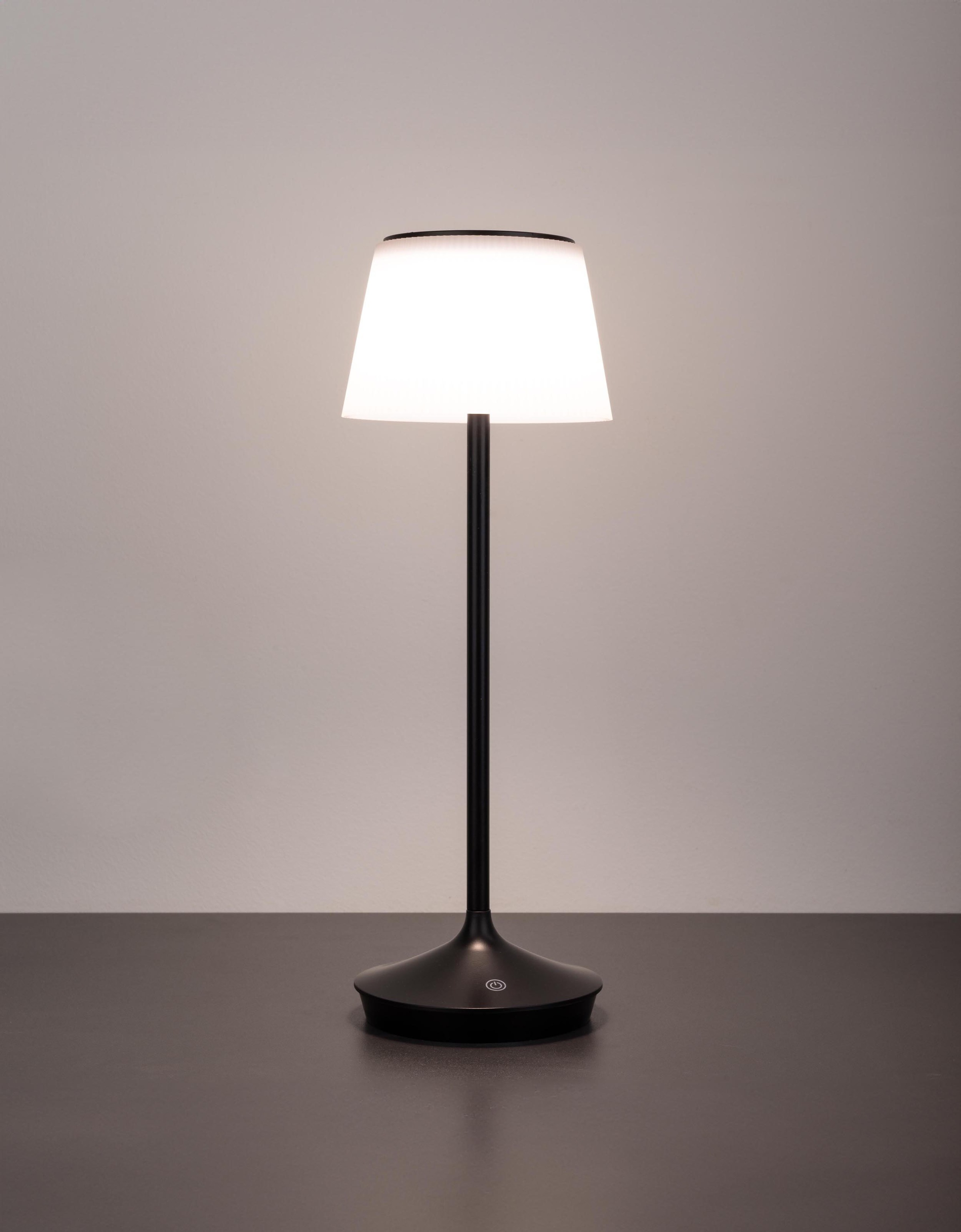 näve LED Tischleuchte »Solarleuchte / Akkuleuchte "EMMI"«, 1 flammig, Leuchtmittel LED-Modul | LED fest integriert, Solarbetrieb, Akkubetrieb, CCT, Berührungssensor, Akkutischleuchte