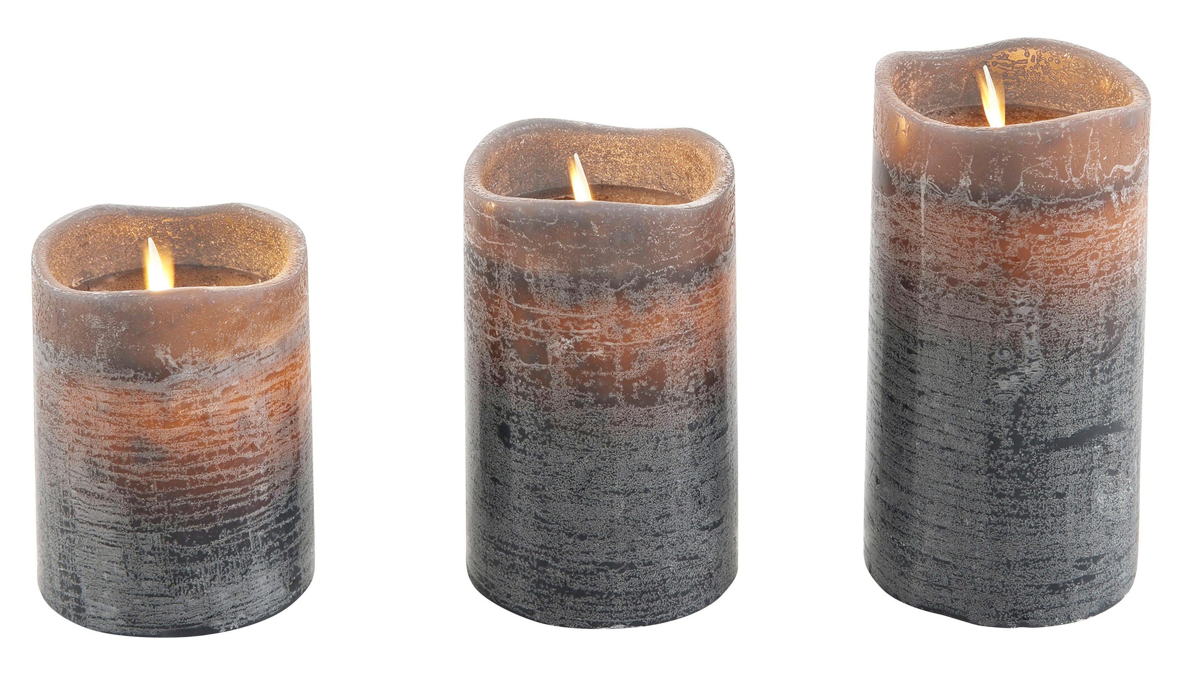 Star-Max LED-Kerze »Weihnachtsdeko« aus Echtwachs, mit  beweglicher Flamme