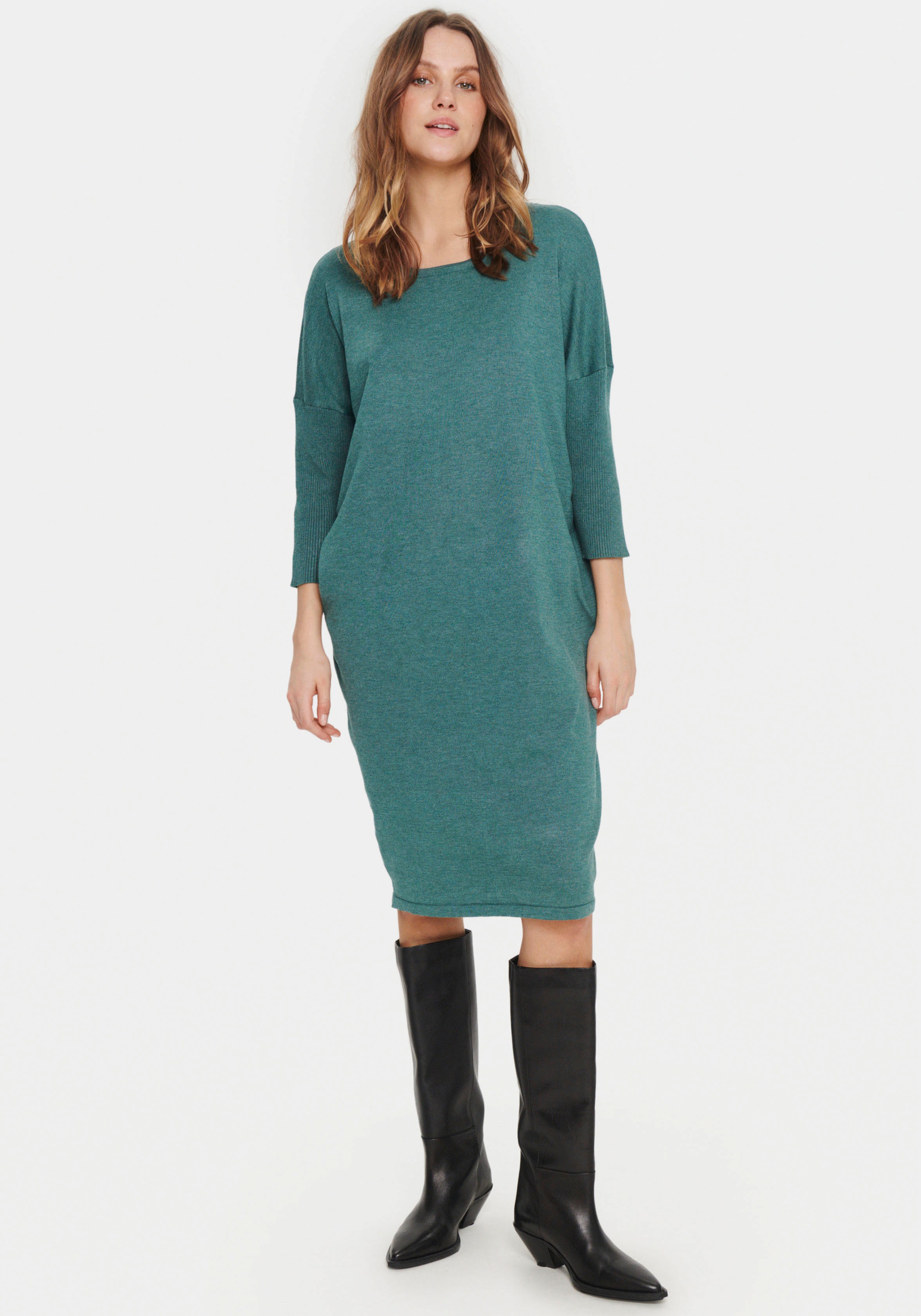 Saint Tropez Strickkleid »MilaSZ R-N Dress«, mit 3/4 Ärmel