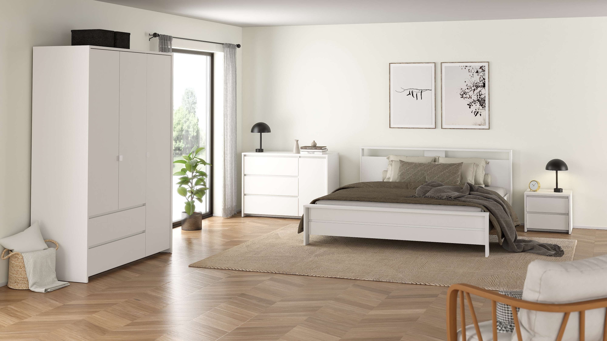 Home affaire Bettgestell »Next Bett 180 x 200 cm« Modernes Bett mit Ablagefach und verstellbarem Lattenrost.
