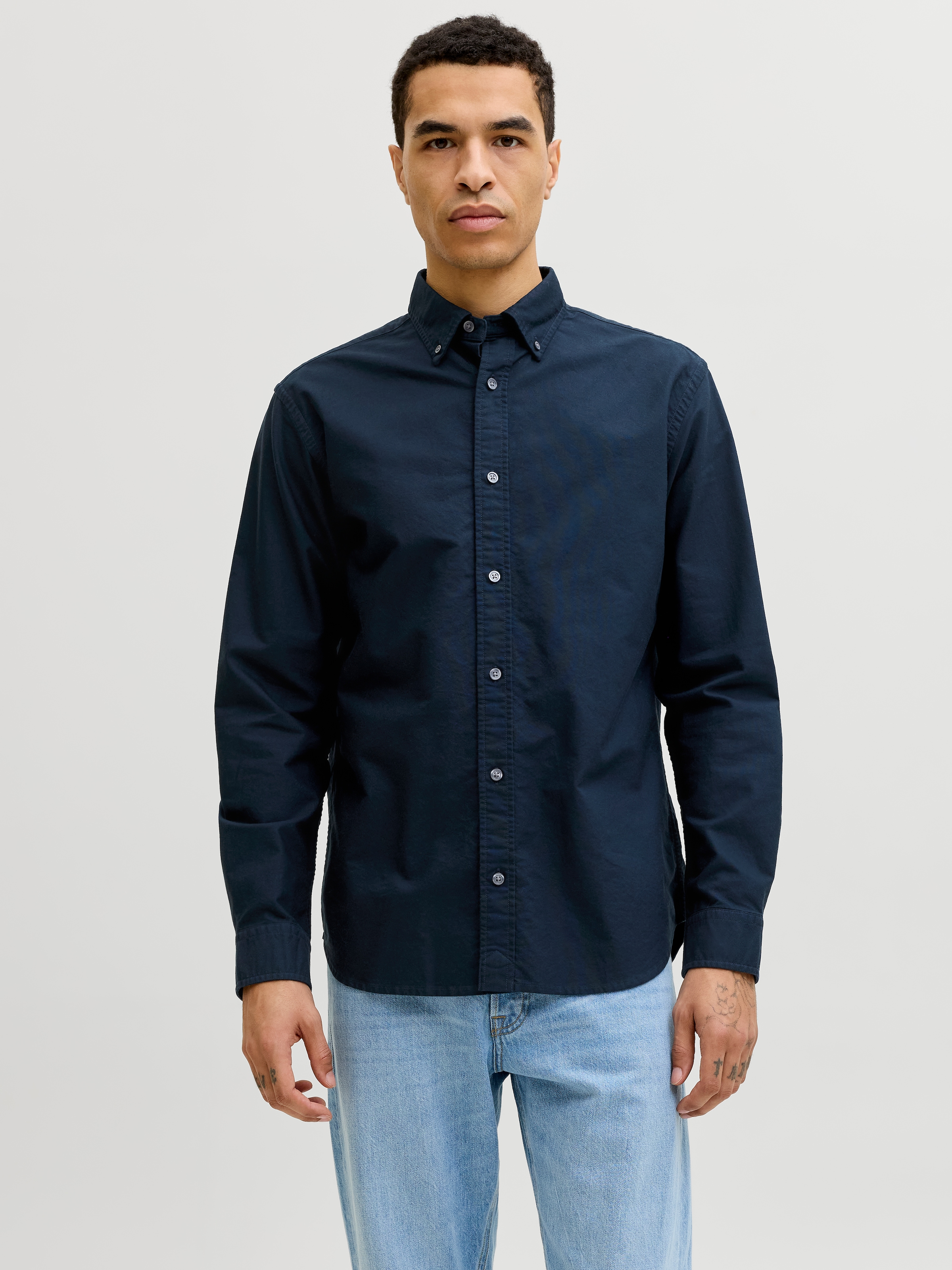 Jack & Jones Langarmhemd »JPRBLUHARVEY OXFORD L/S SHIRT SN« Baumwolle, regular fit